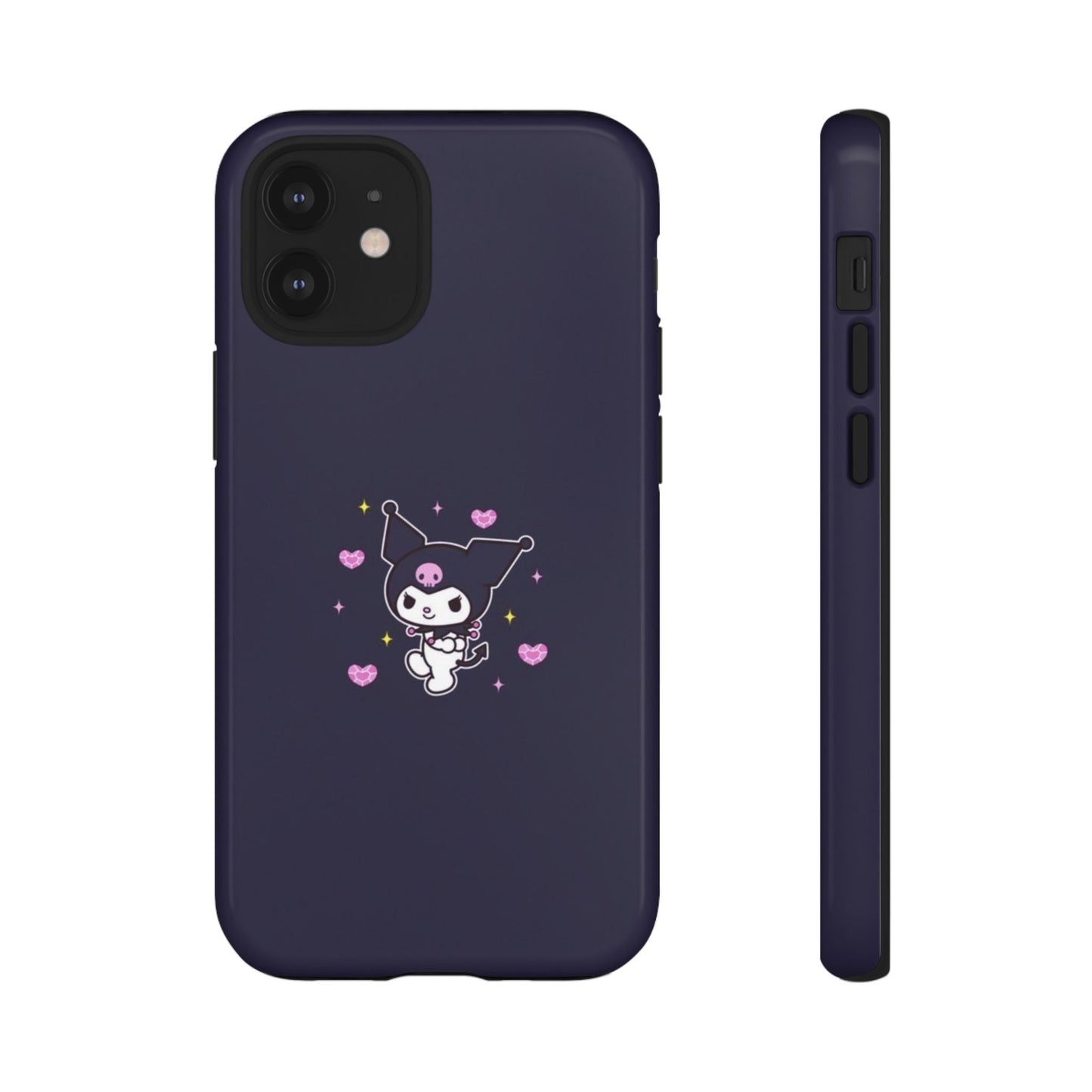 Navy Kuromi Hearts Phone Case