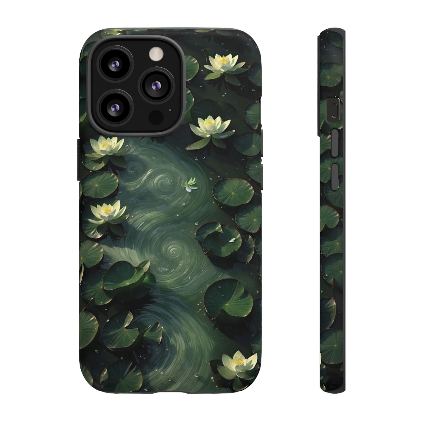 Lilypad Swirls iPhone Case