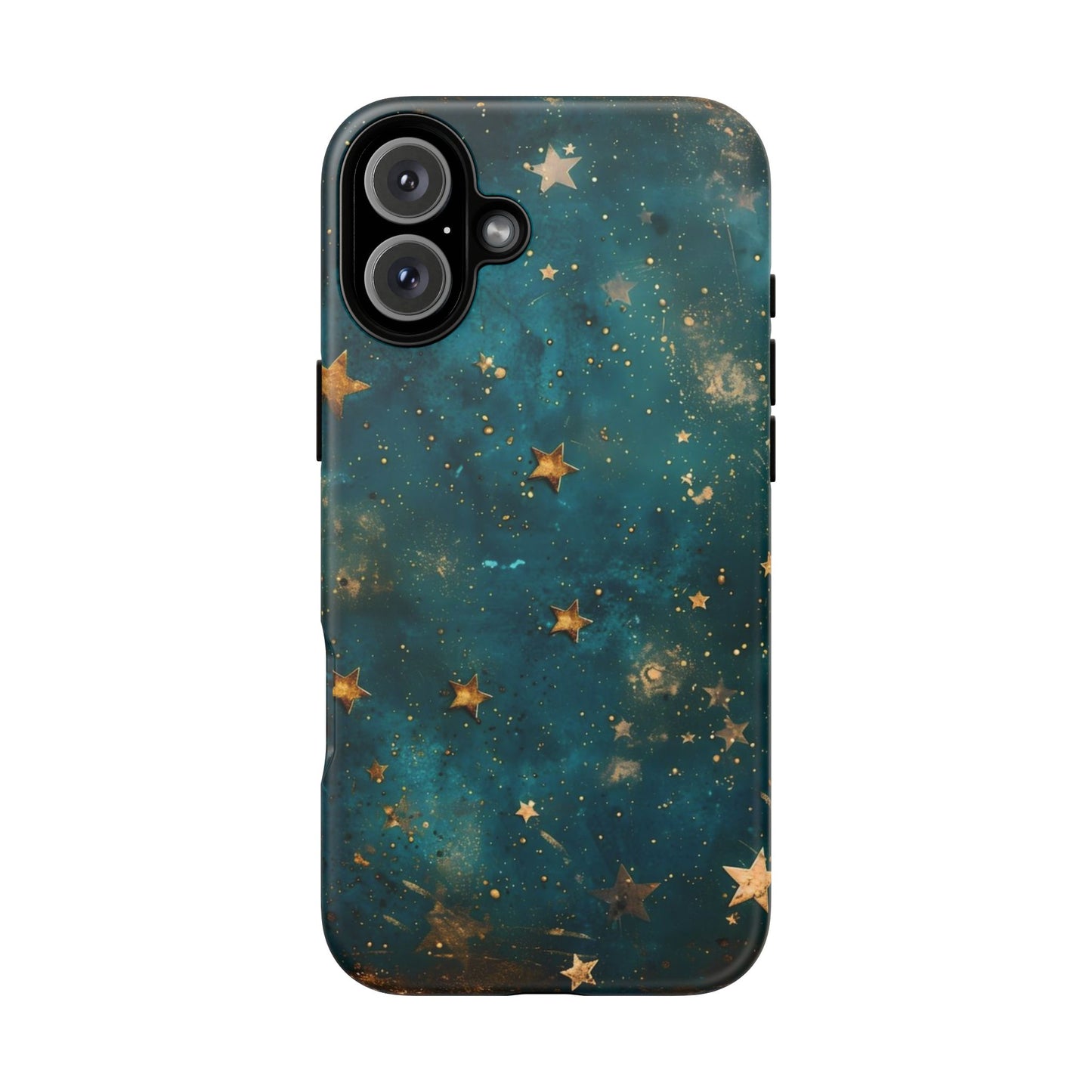 Celestial Gold Stars iPhone Case