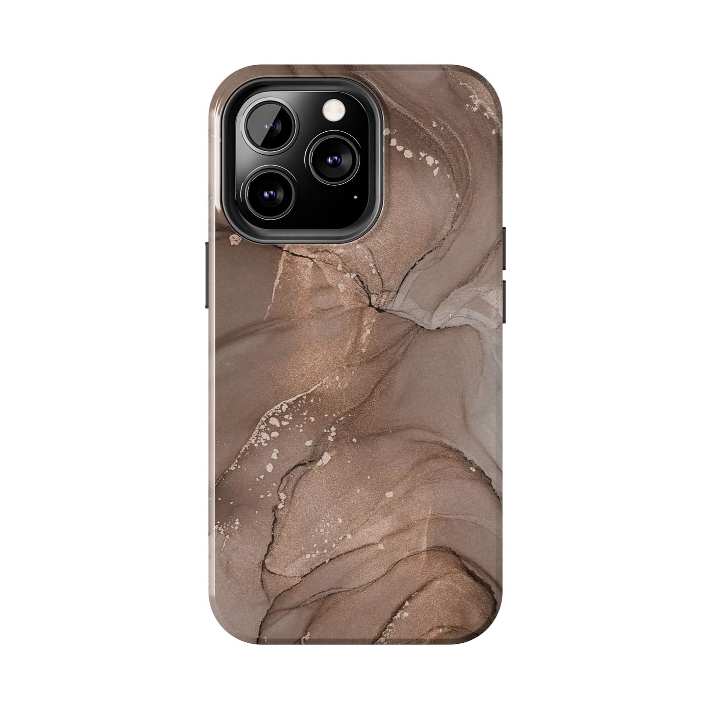 Copper Chrome Marble iPhone Case