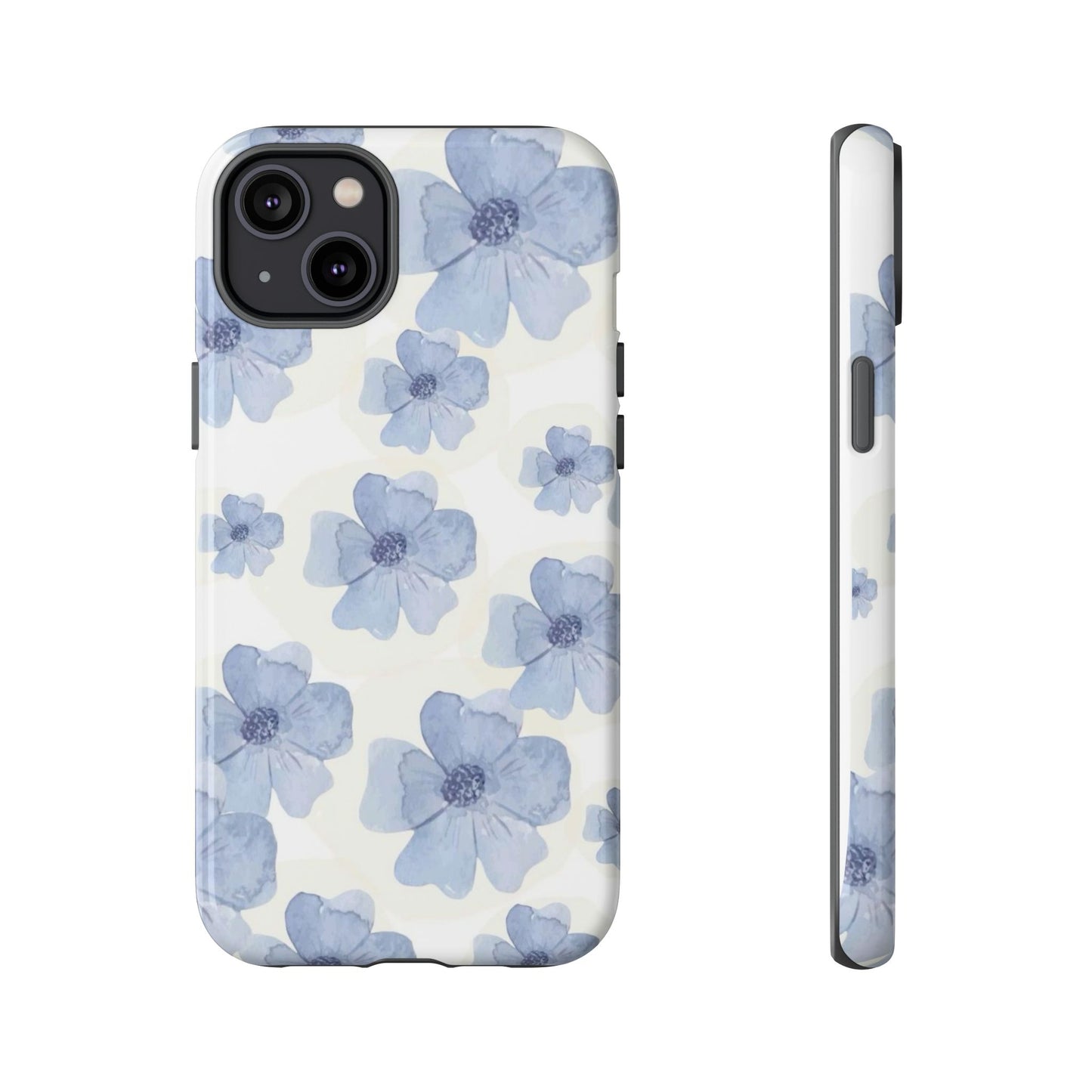 Blue Watercolor Flower iPhone Case