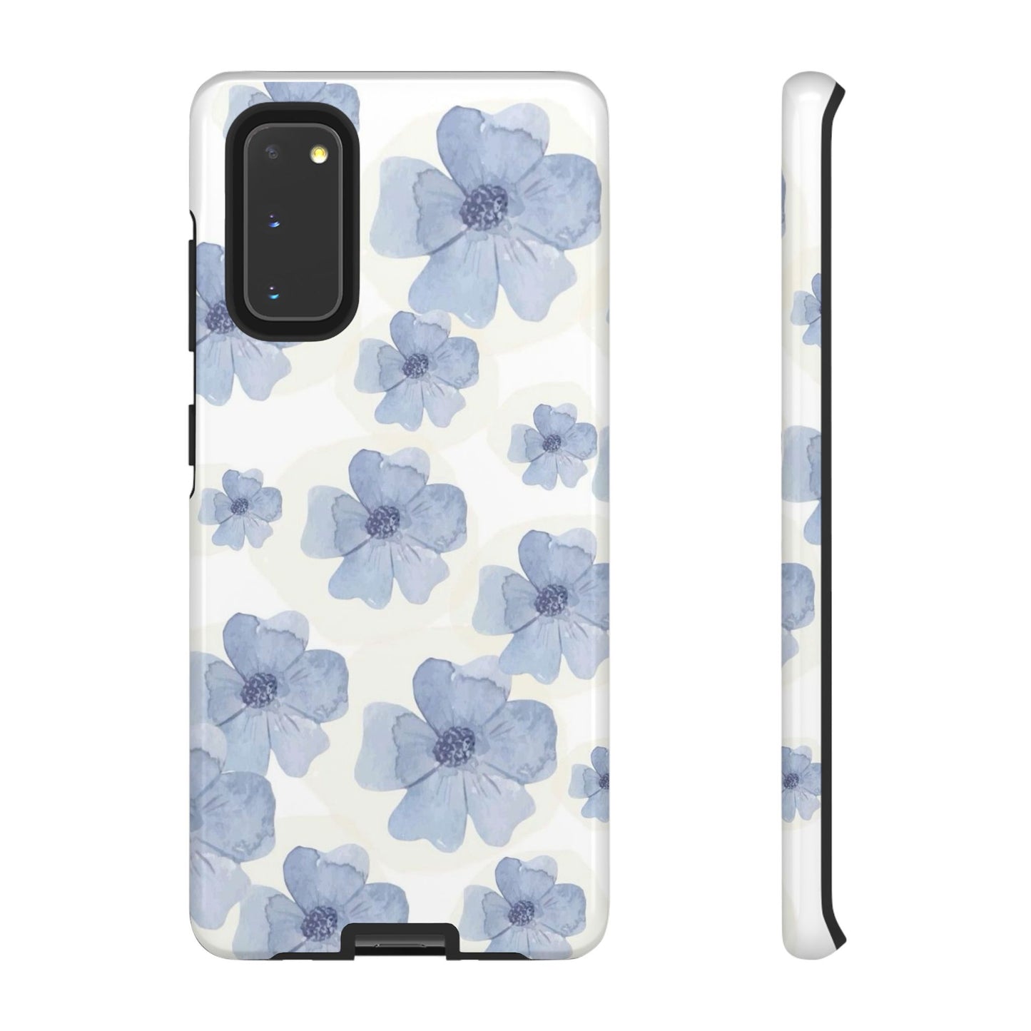 Blue Watercolor Flower iPhone Case