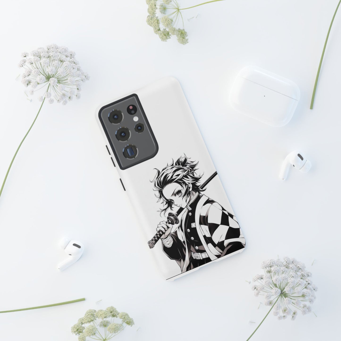 White Kamado Tanjiro Phone Case