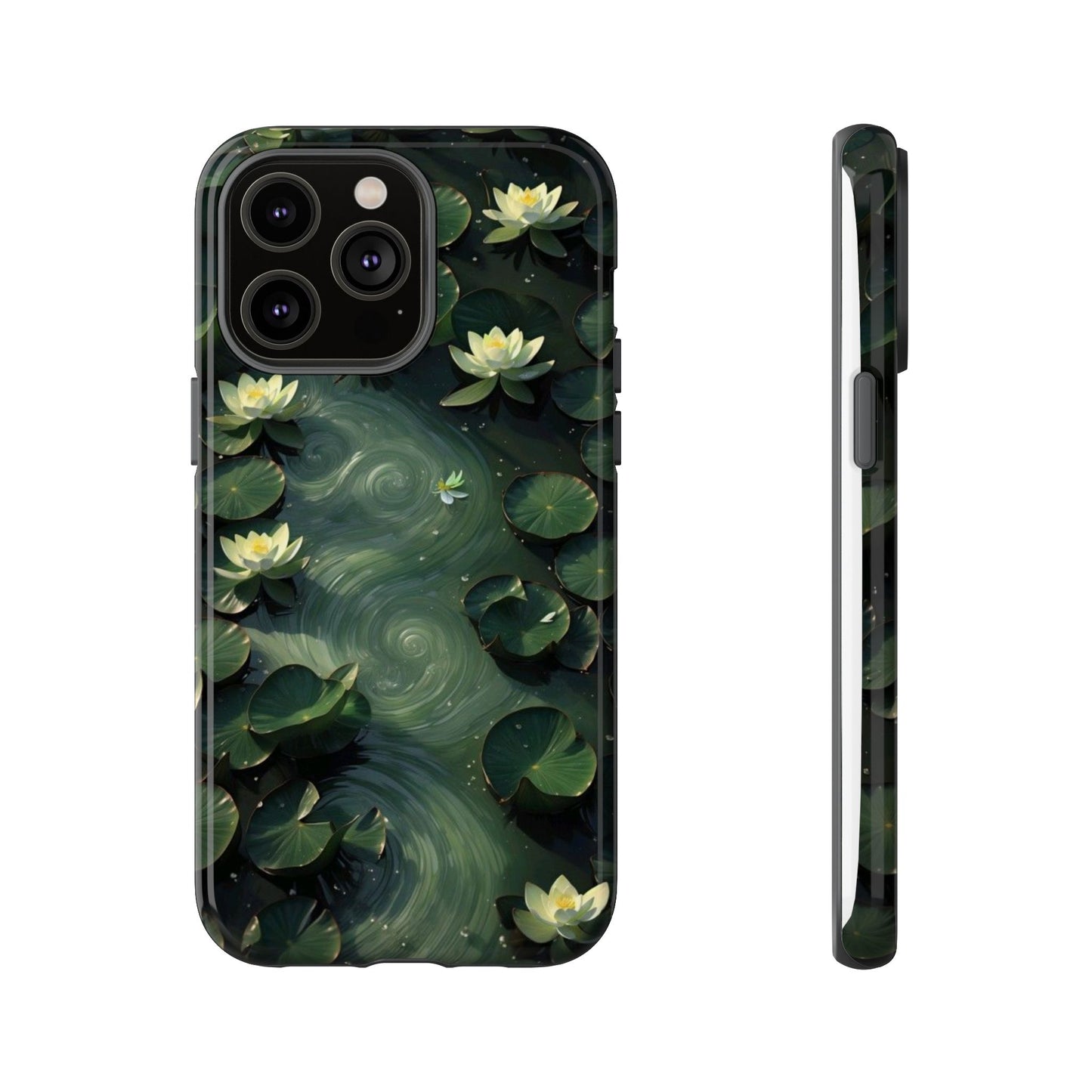 Lilypad Swirls iPhone Case