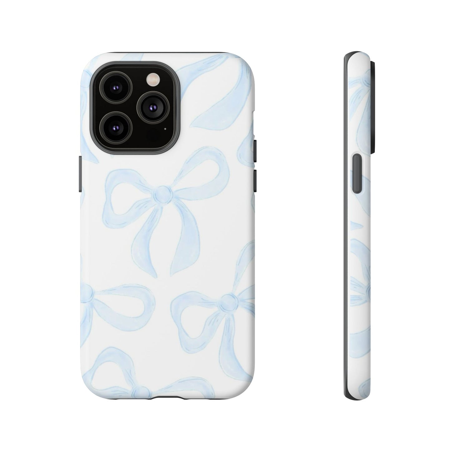 Blue Coquette Bow iPhone Case