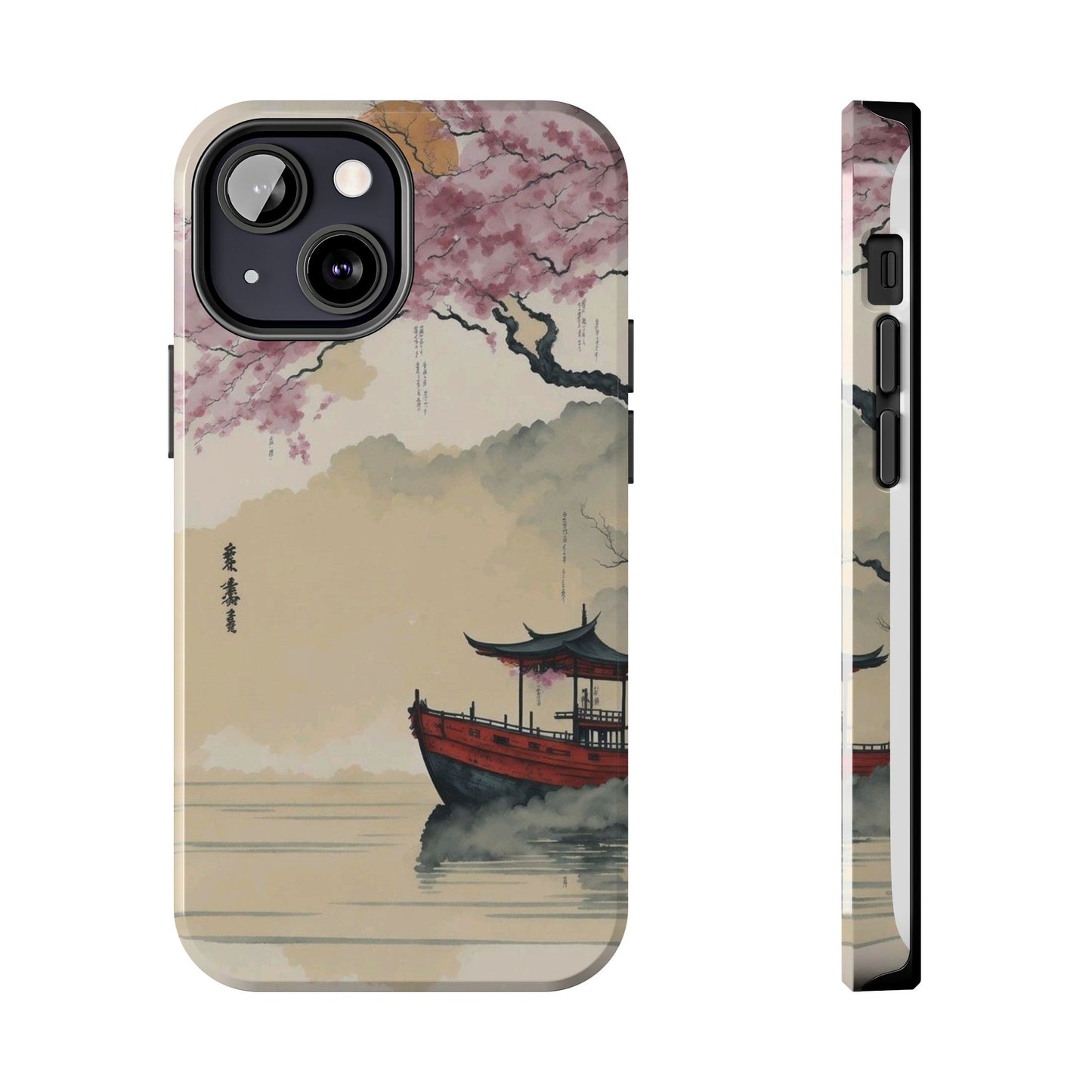 Cherry Blossom Boat iPhone Case