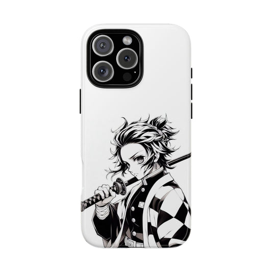 White Kamado Tanjiro Phone Case