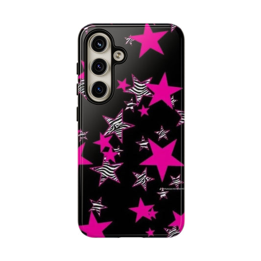 Pink & Zebra Stars iPhone Case