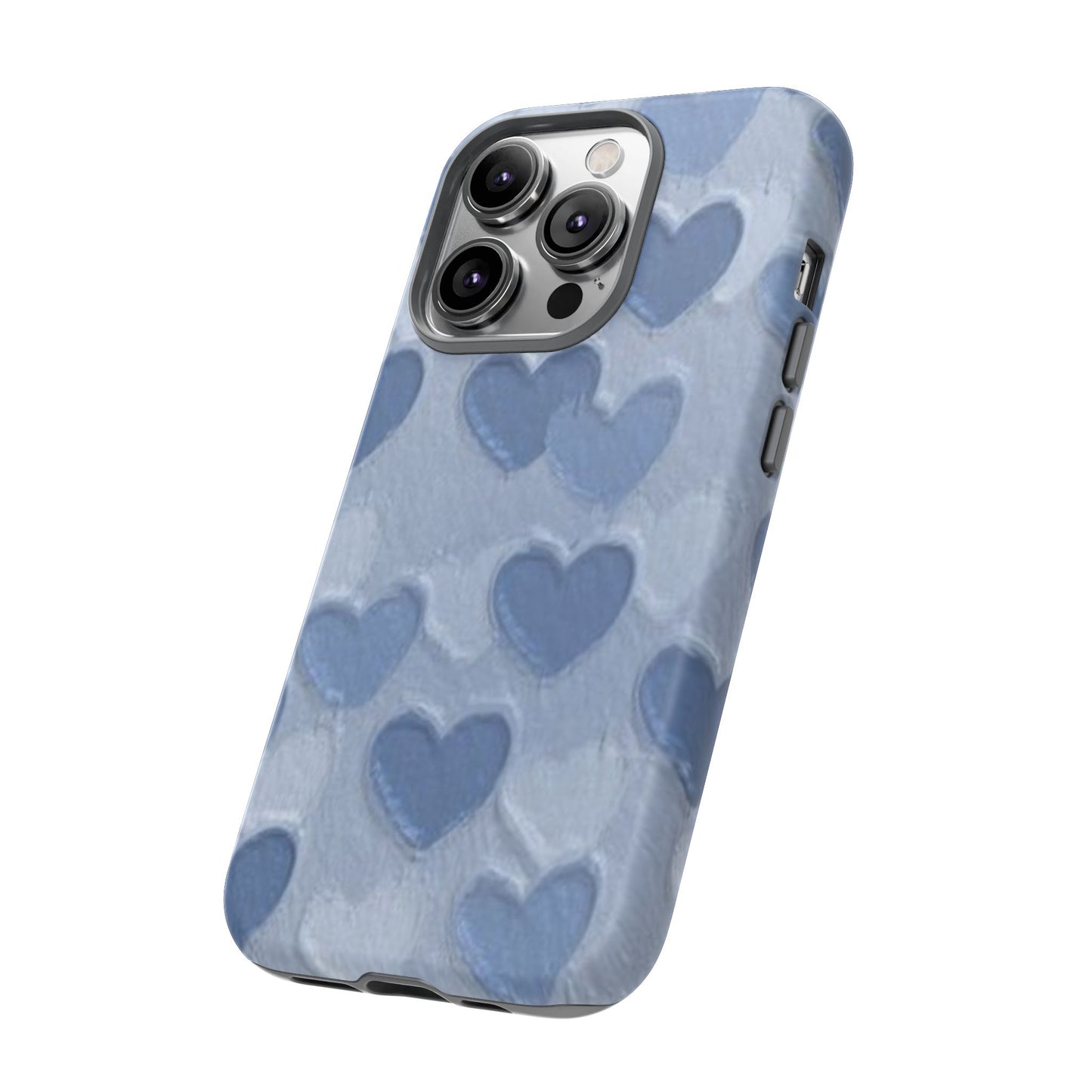 Blue Heart Chalk Wall Phone Case