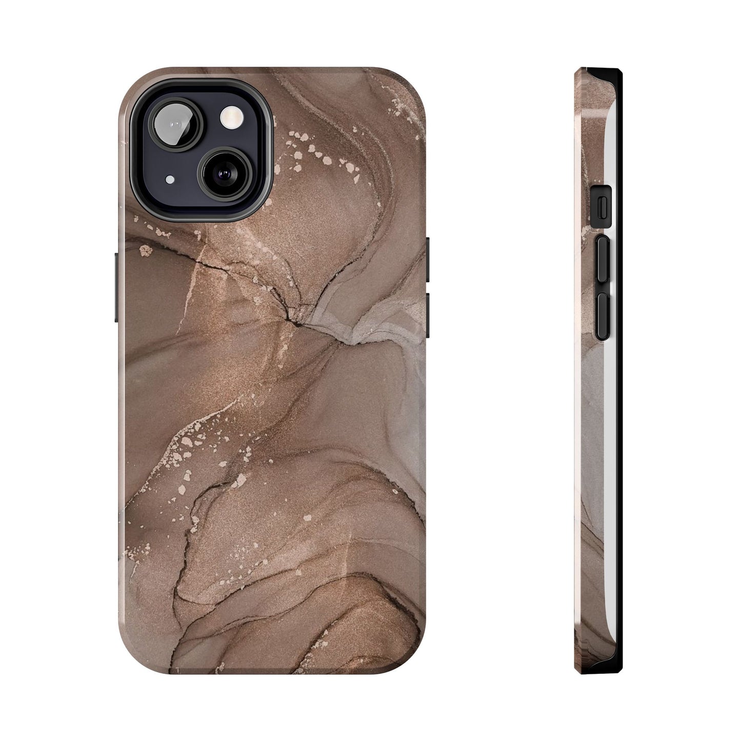 Copper Chrome Marble iPhone Case