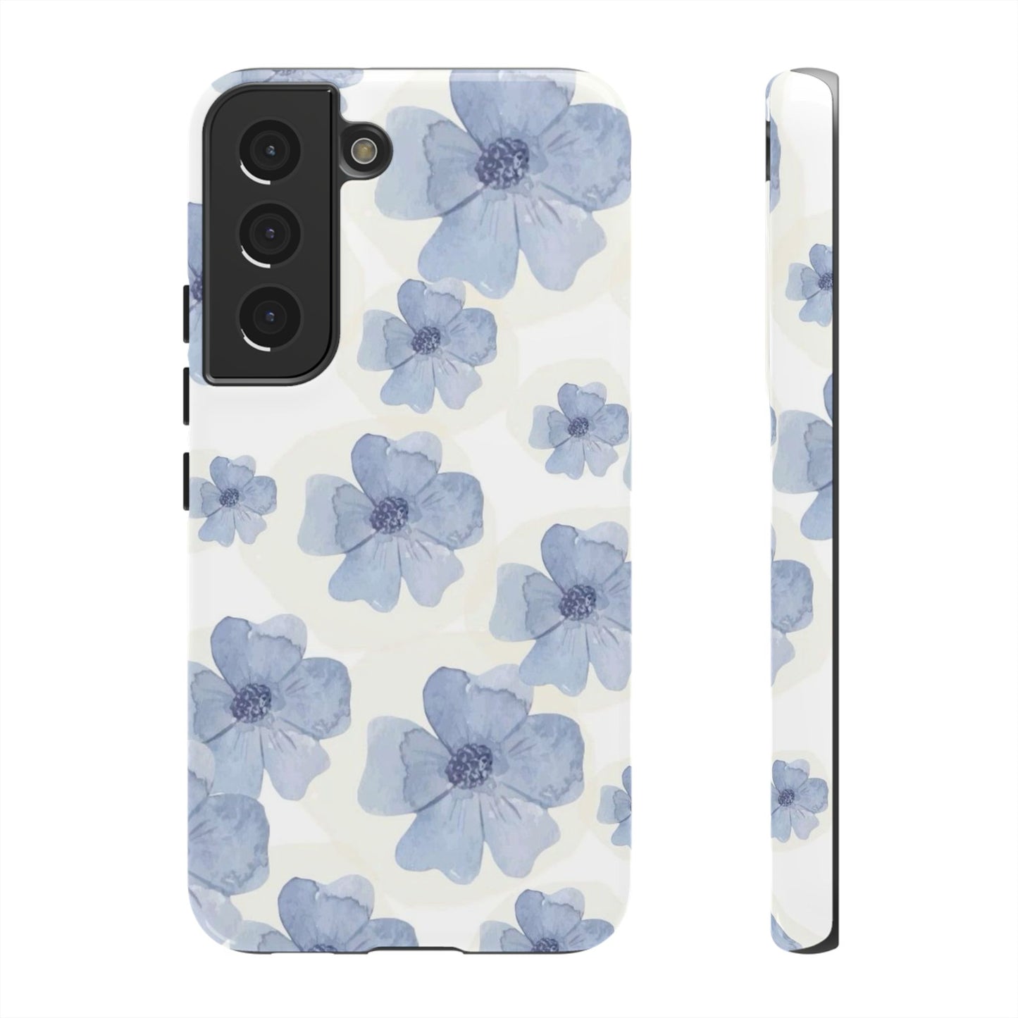 Blue Watercolor Flower iPhone Case