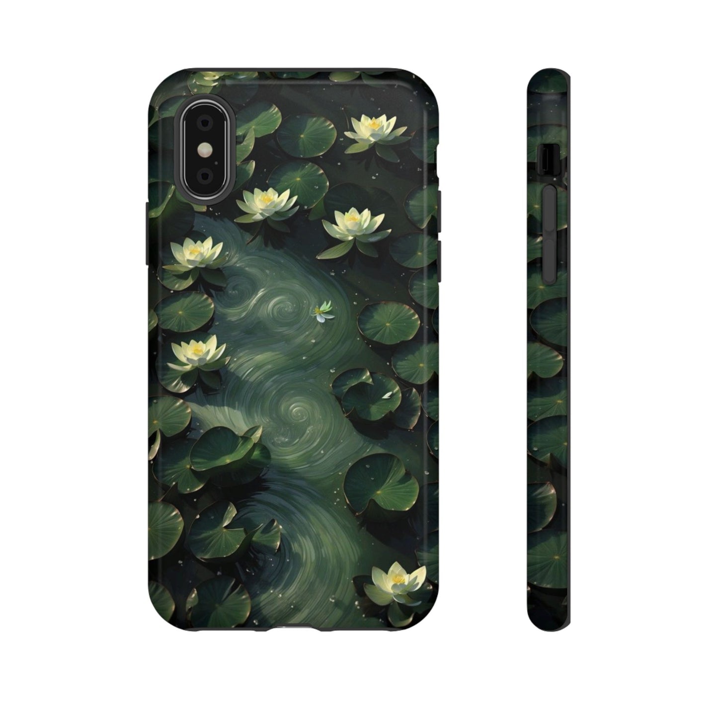 Lilypad Swirls iPhone Case