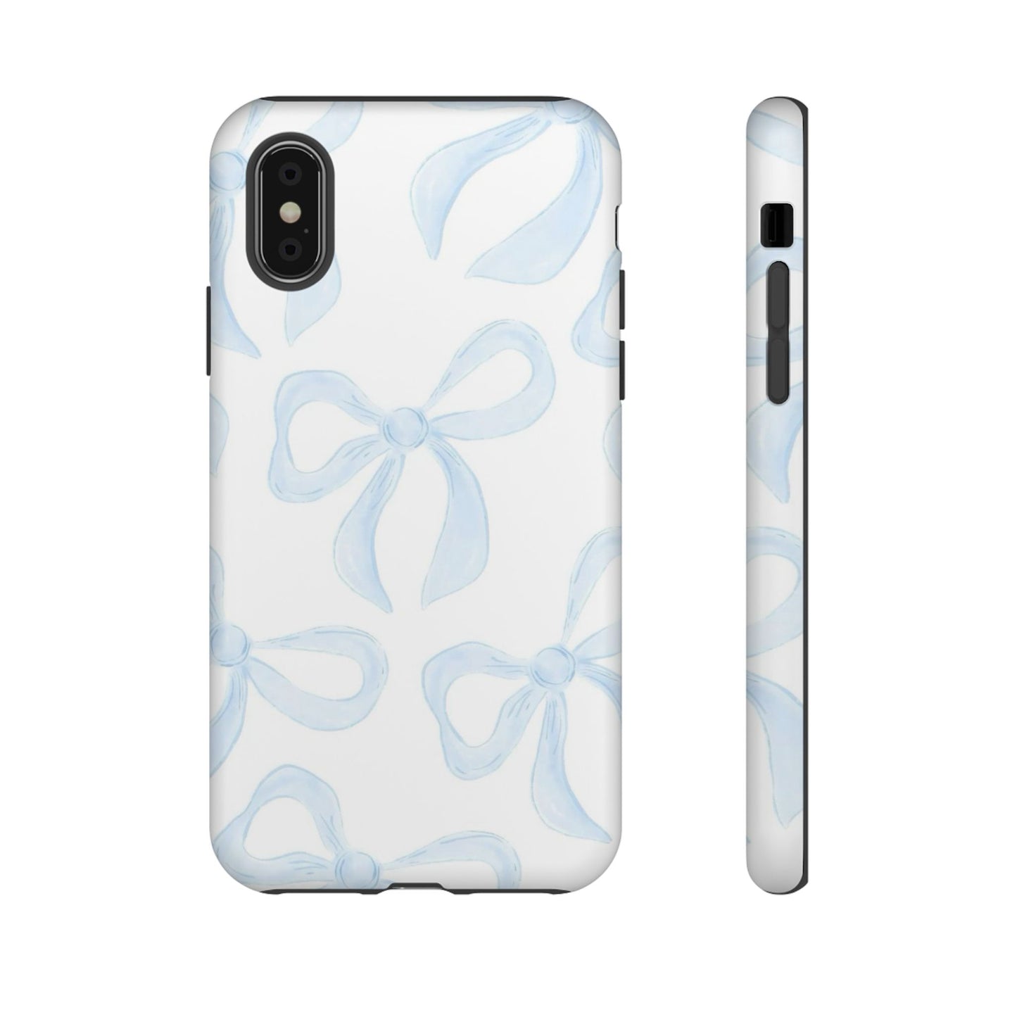 Blue Coquette Bow iPhone Case