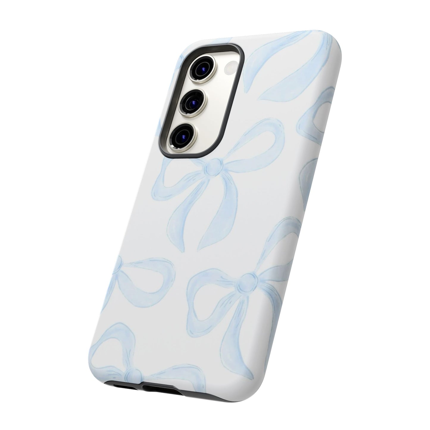 Blue Coquette Bow iPhone Case