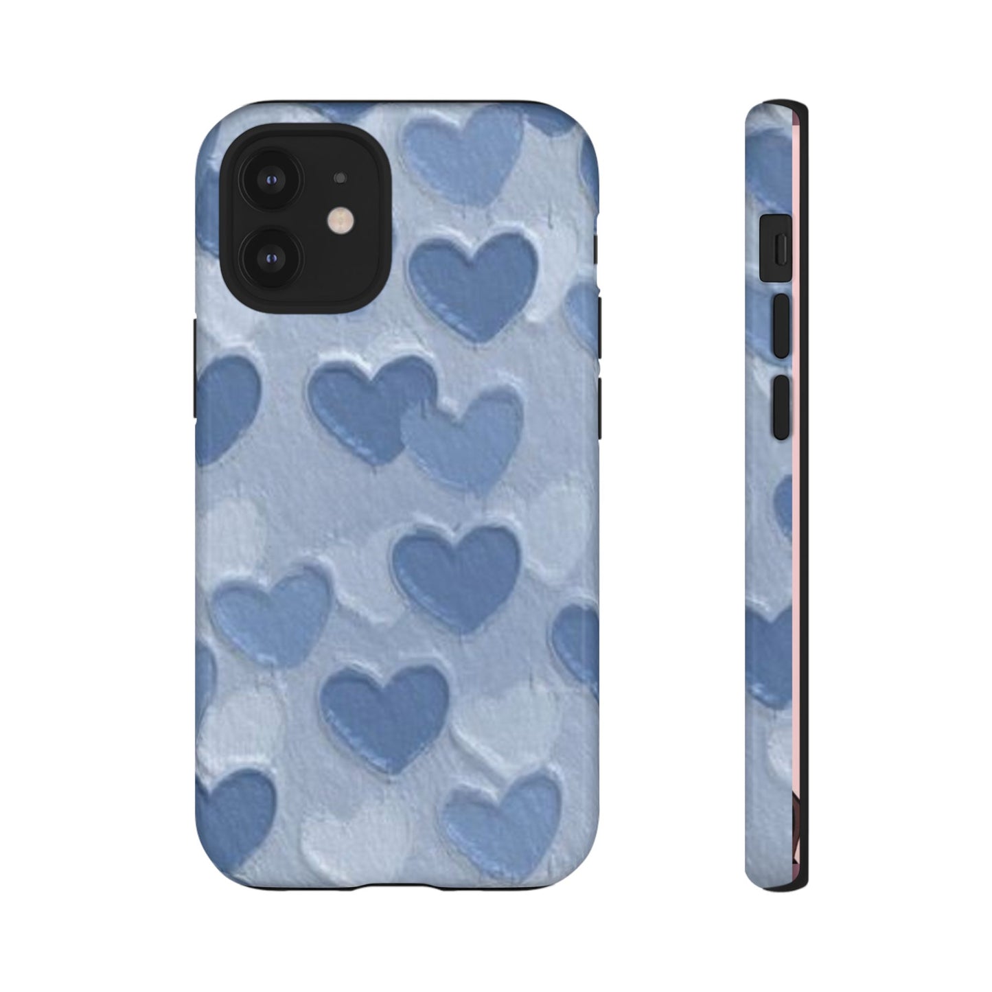 Blue Heart Chalk Wall Phone Case