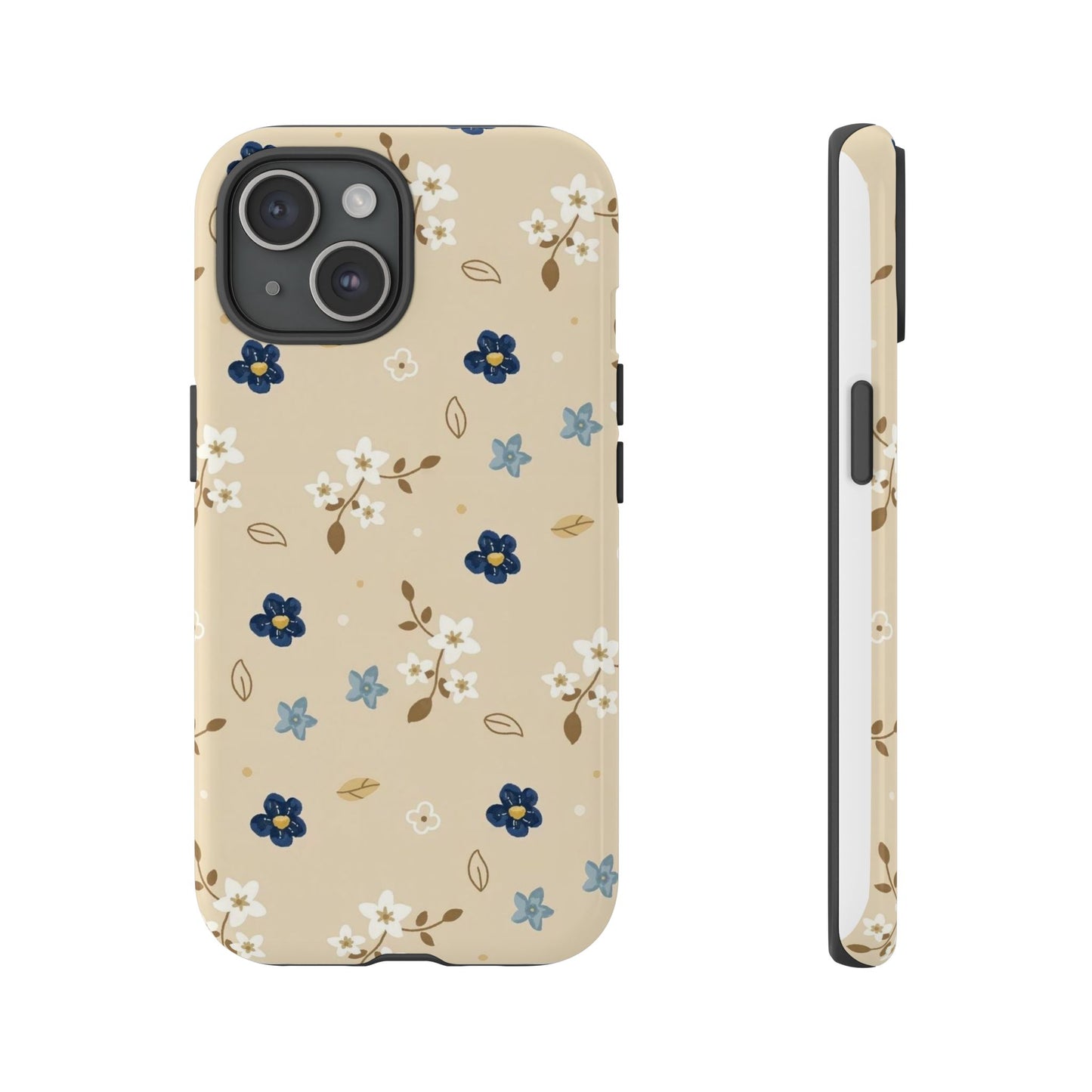 Navy Daisy Phone Case