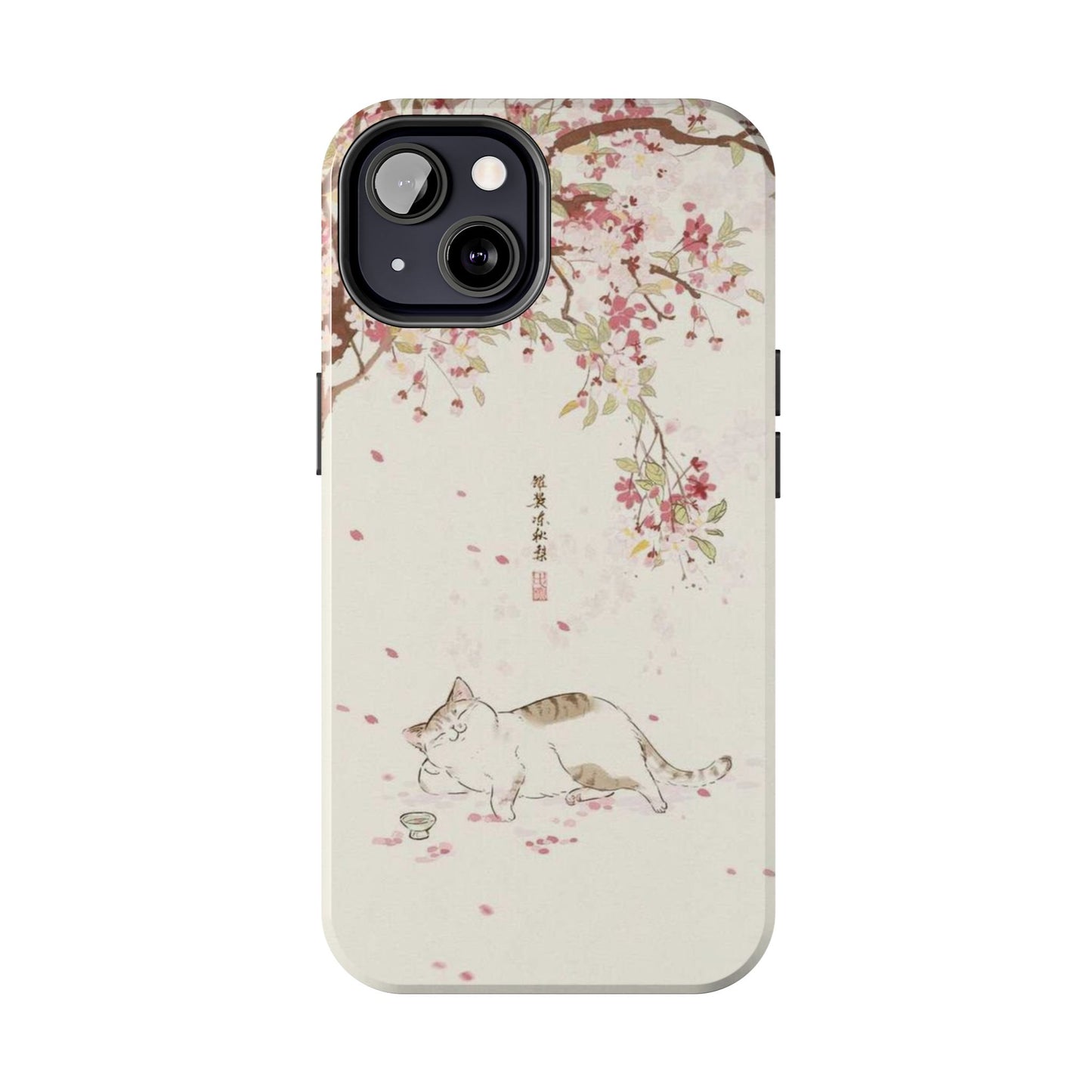 Cat Under Tree iPhone Case