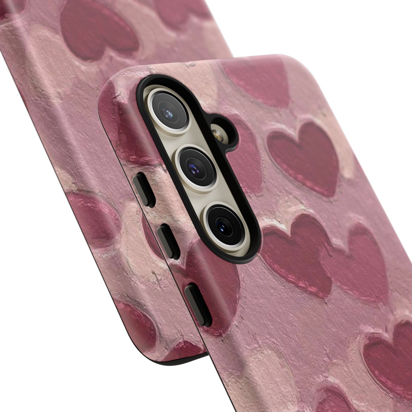 Pink Heart Chalk Wall Phone Case