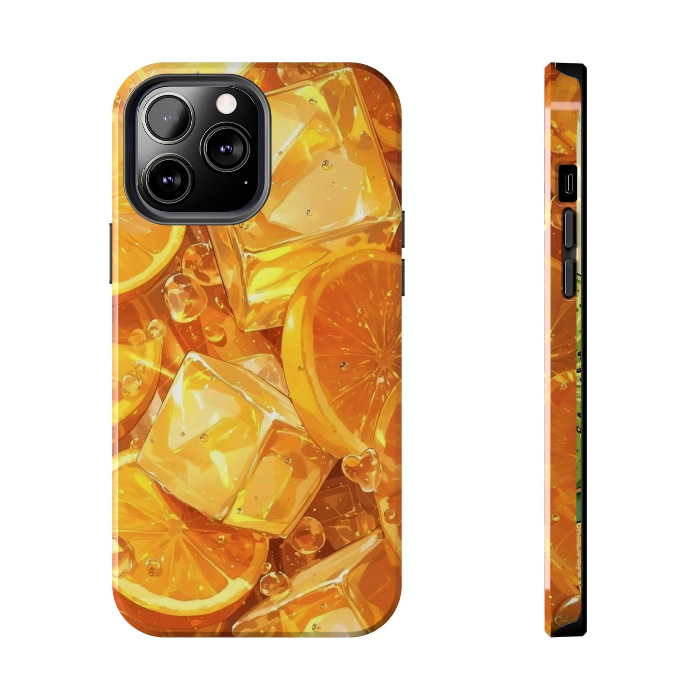 Icy Orange iPhone Case