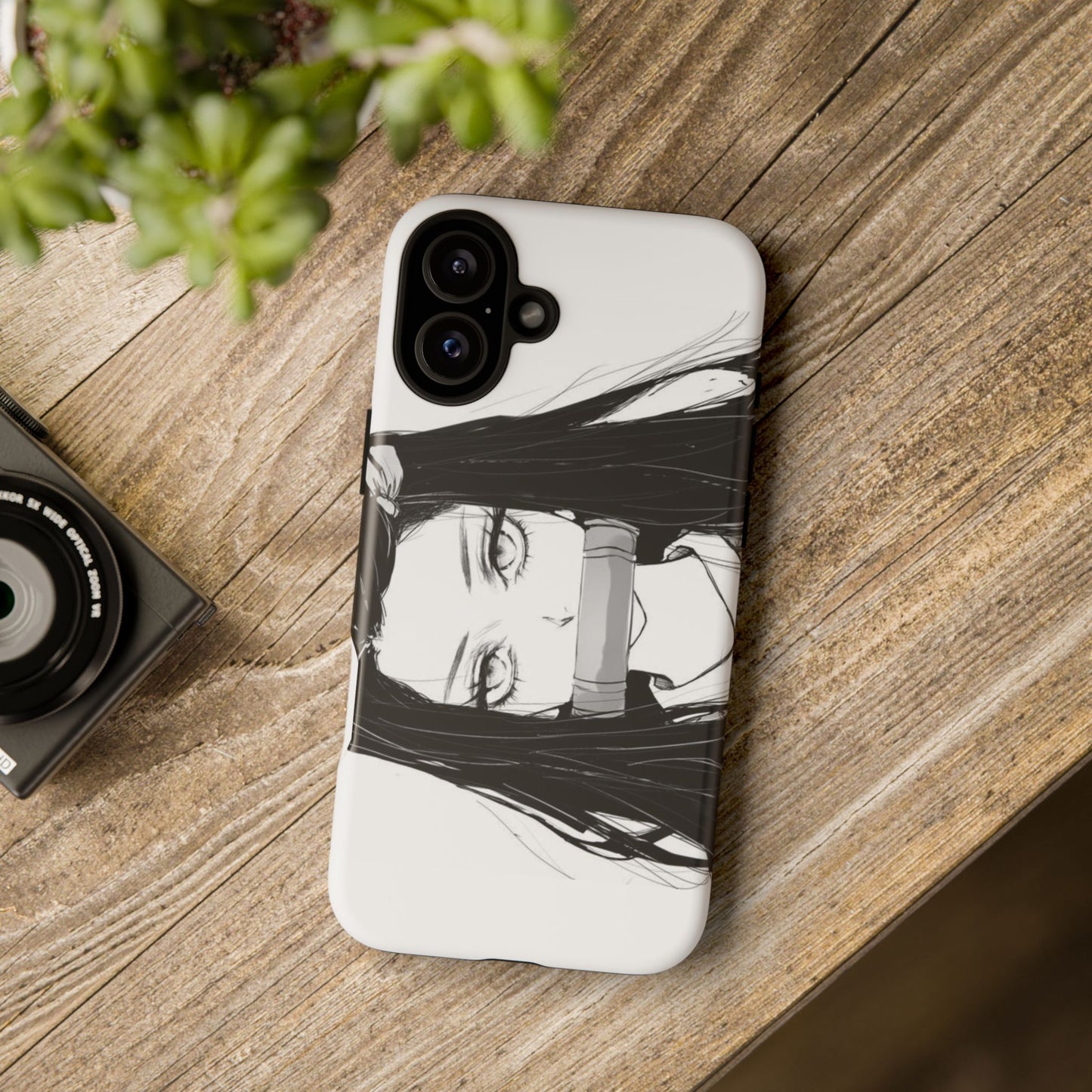 White Nezuko Kamado Clipart Phone Case