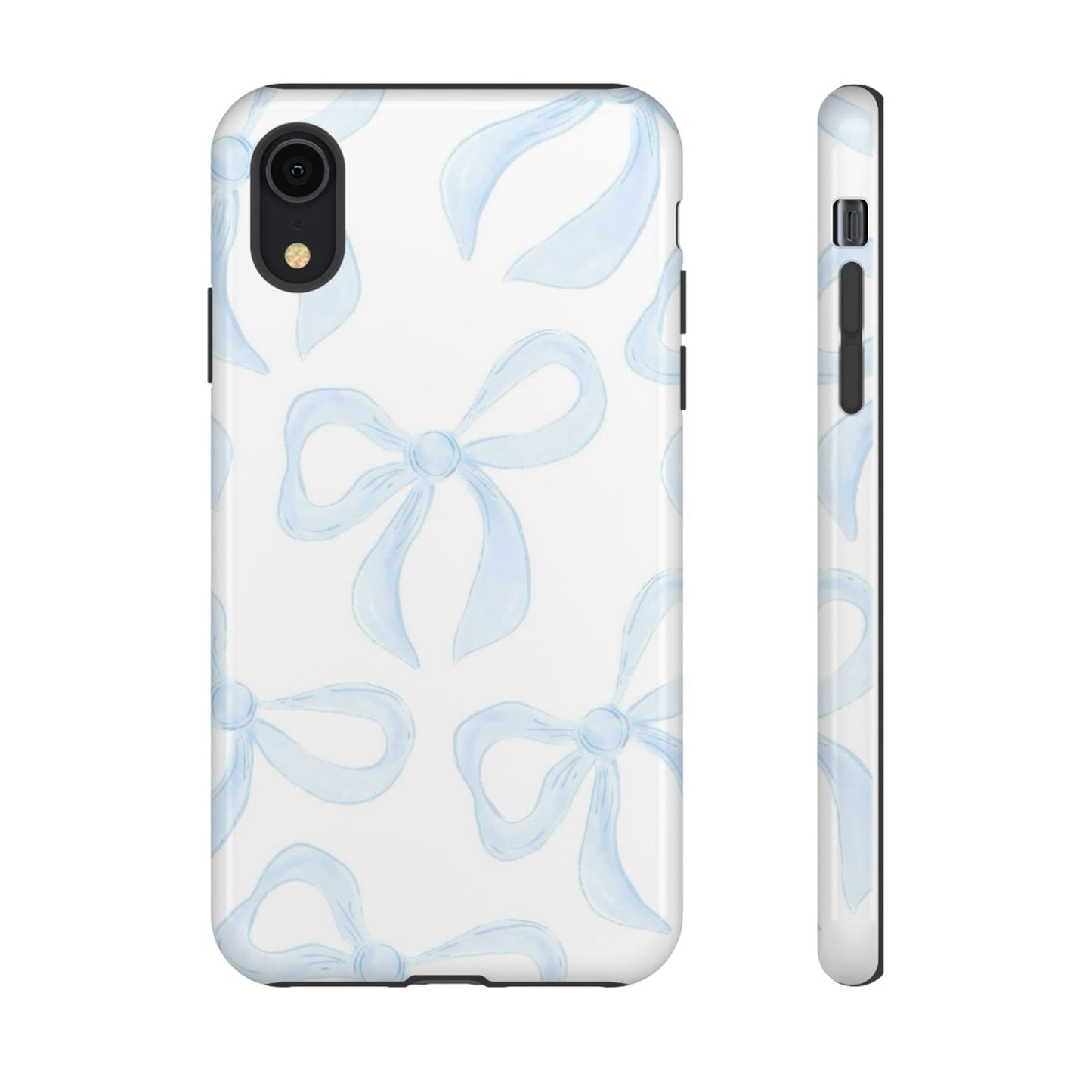 Blue Coquette Bow iPhone Case