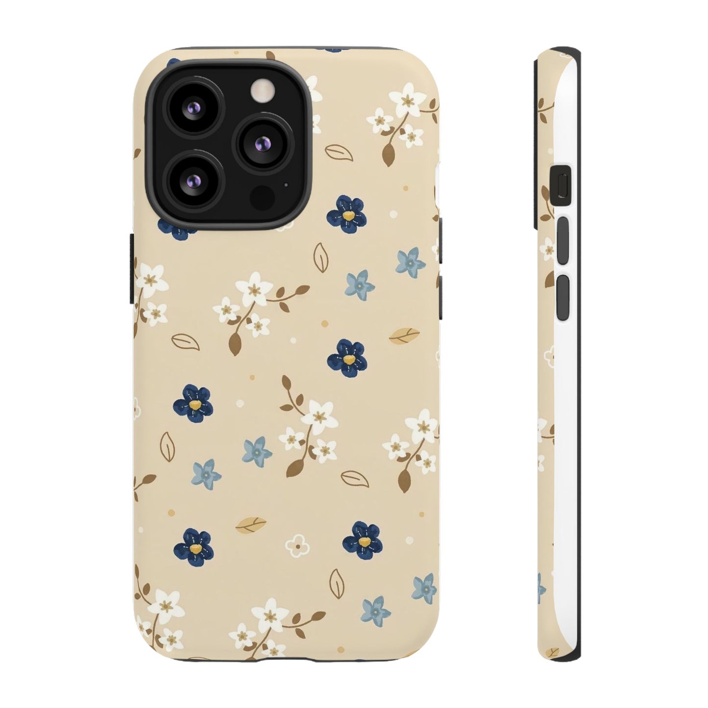 Navy Daisy Phone Case