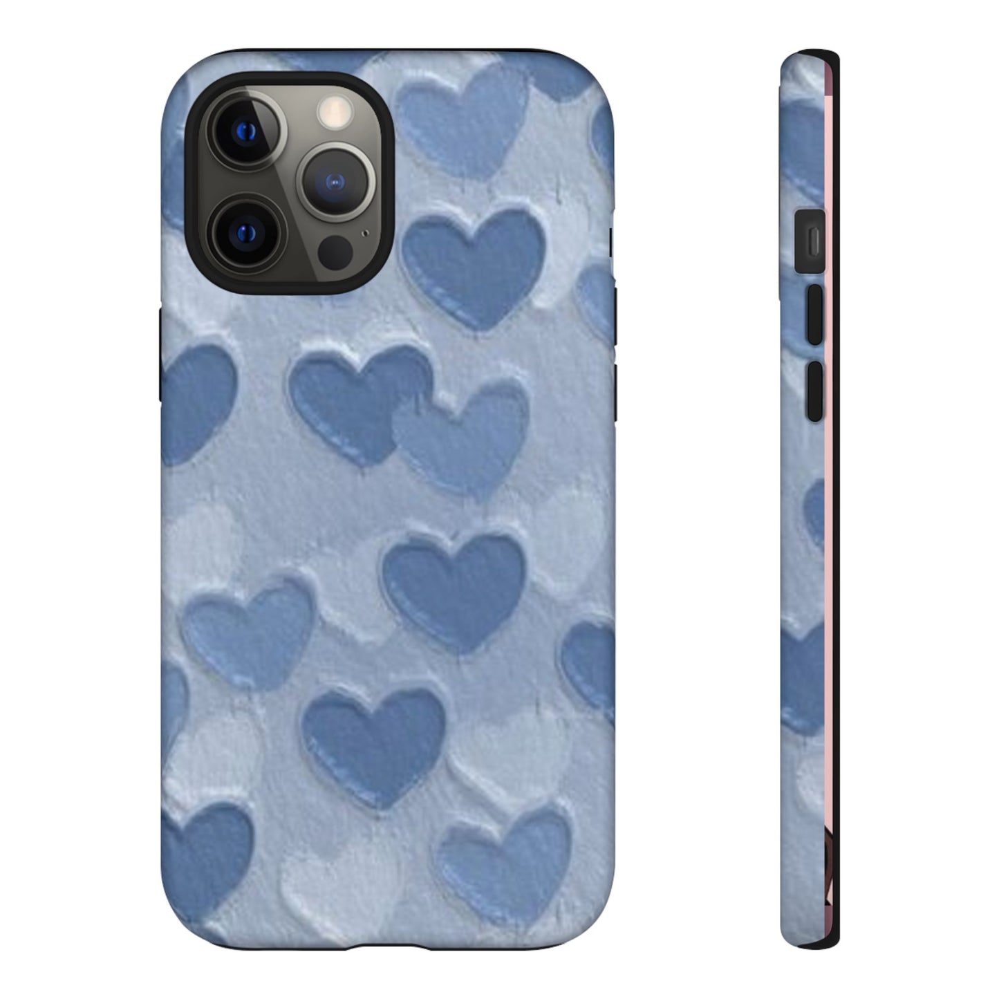 Blue Heart Chalk Wall Phone Case