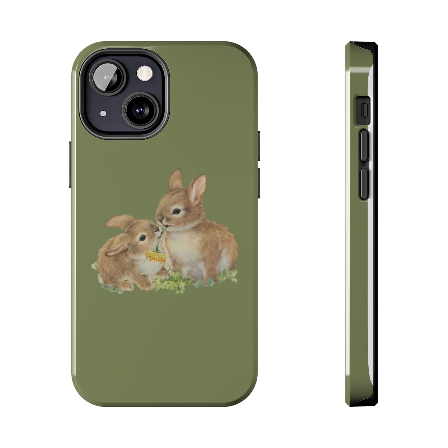 Olive Bunny iPhone Case