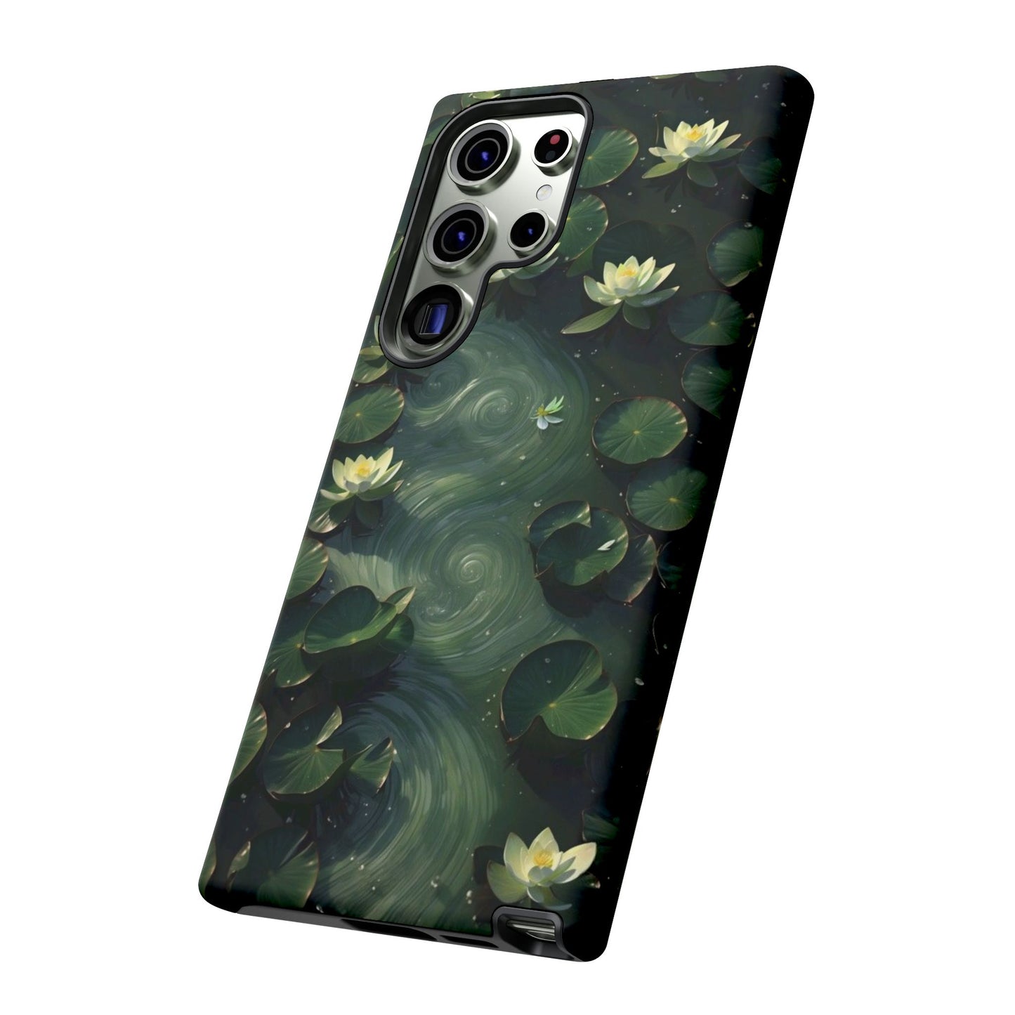 Lilypad Swirls iPhone Case