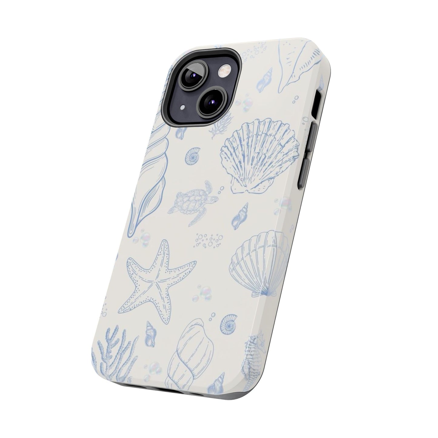 Blue Coastal Coral iPhone Case