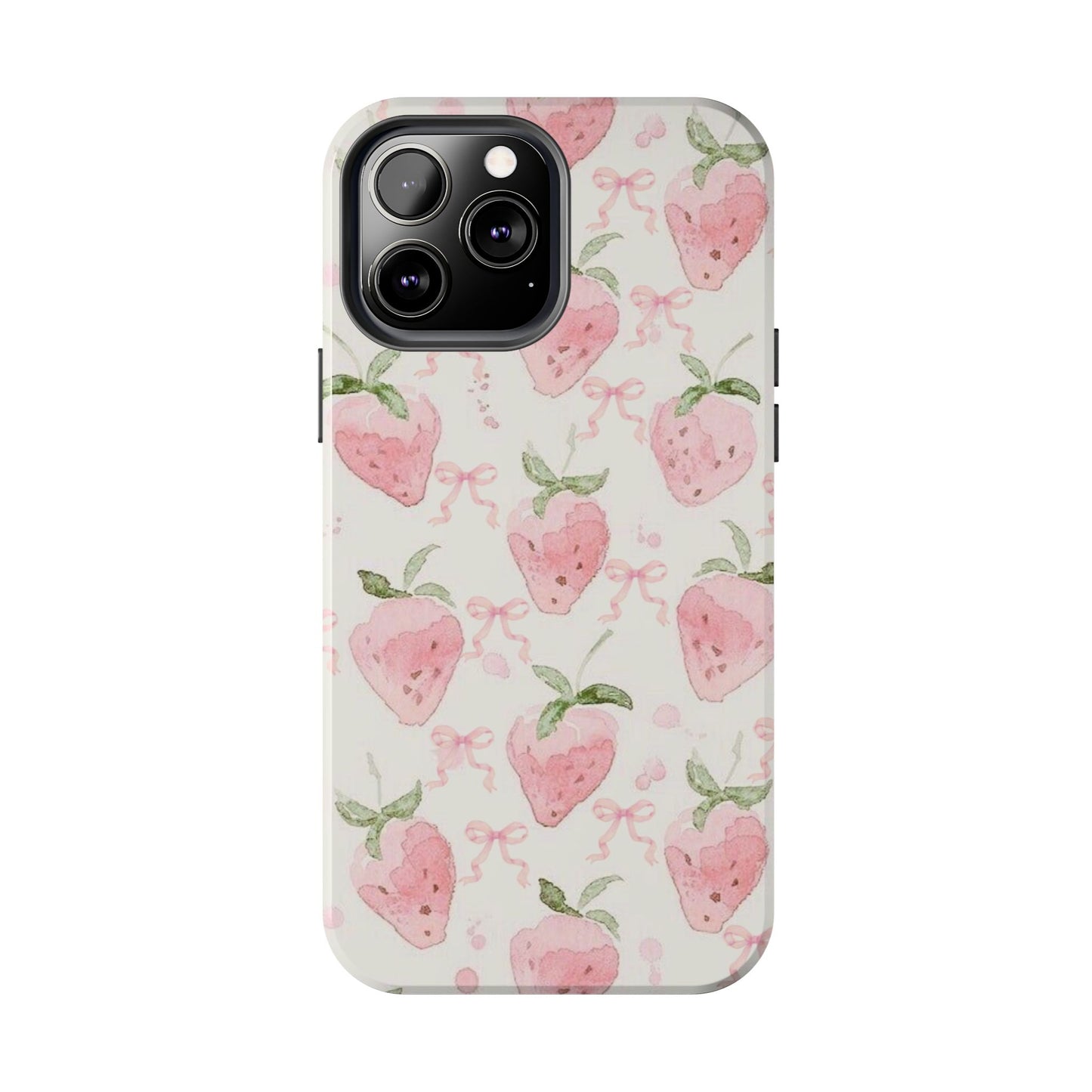 Strawberry Bows iPhone Case