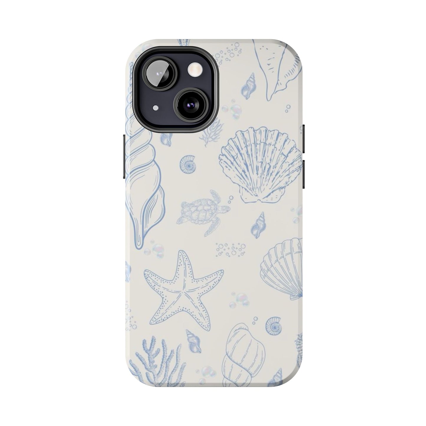 Blue Coastal Coral iPhone Case