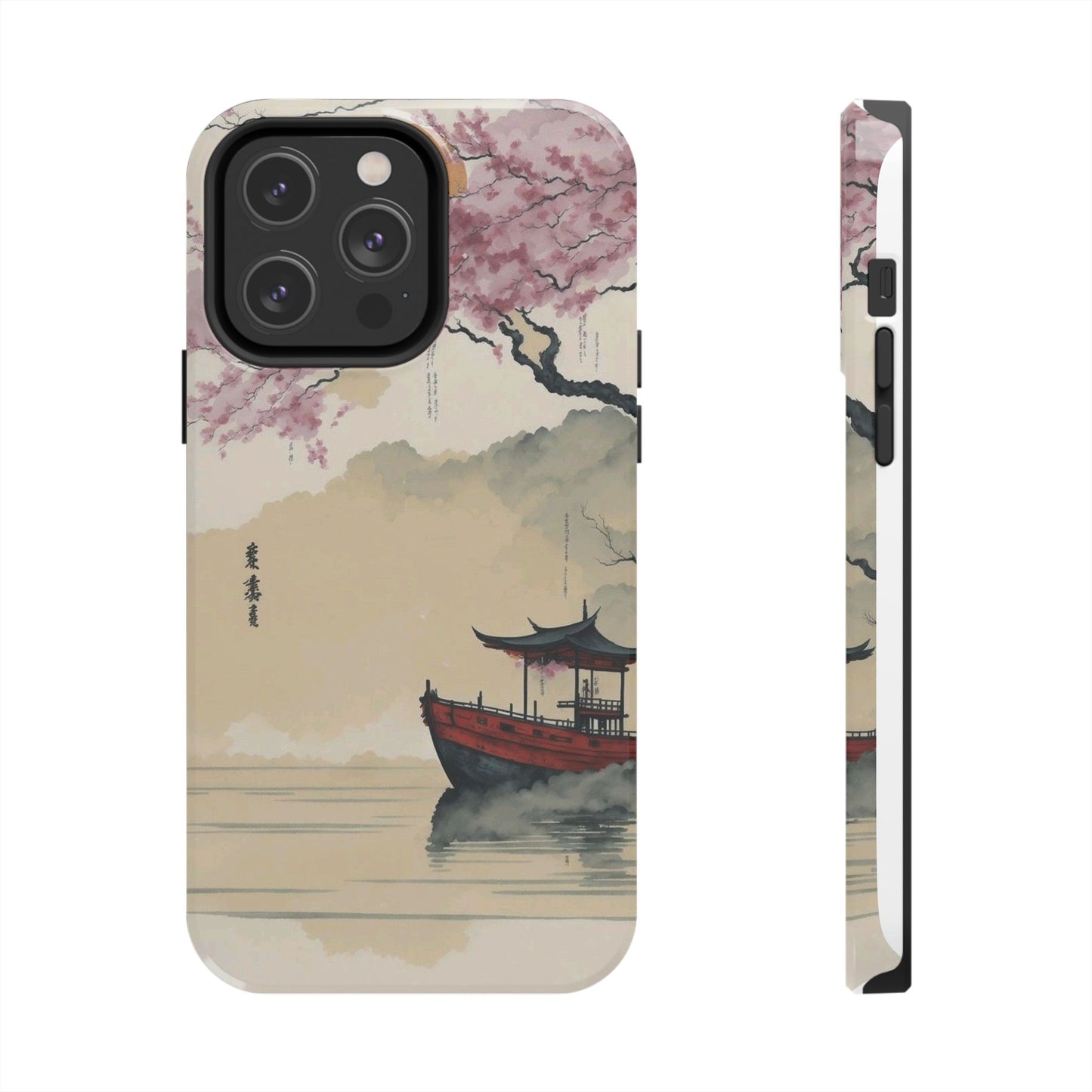 Cherry Blossom Boat iPhone Case