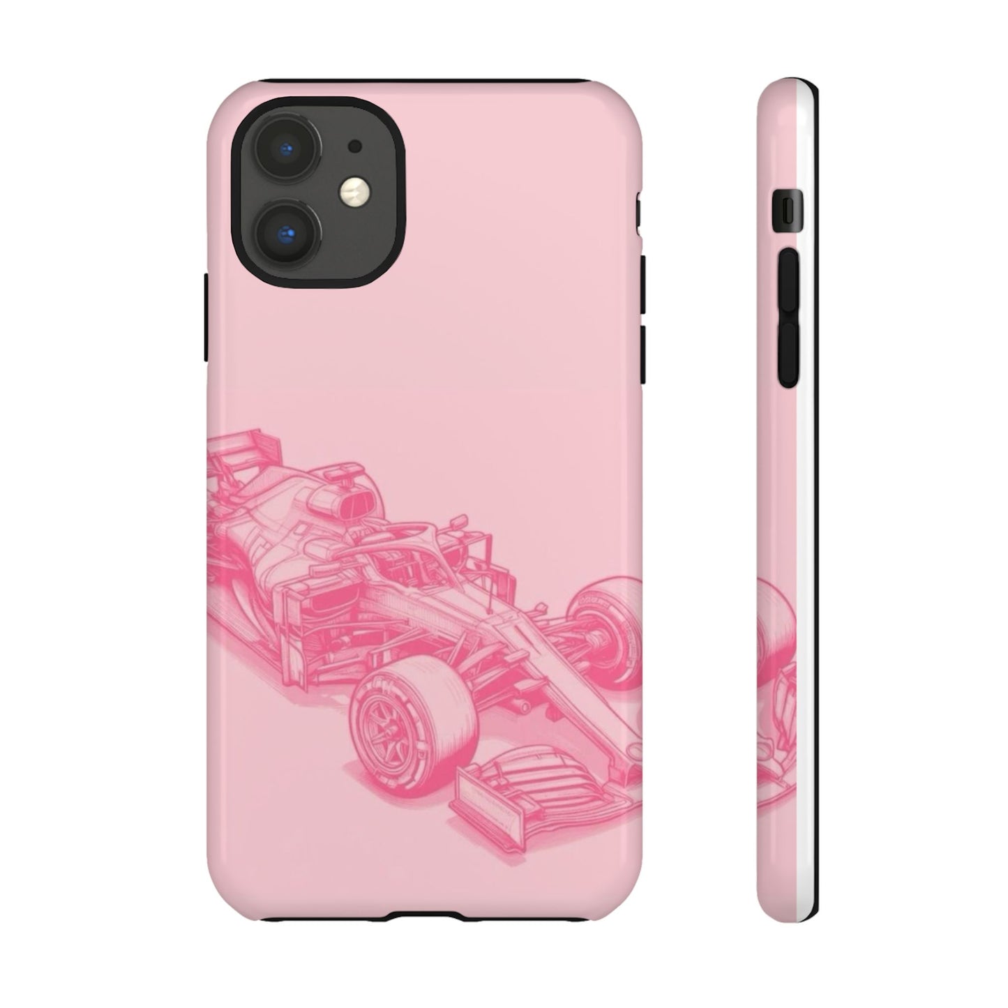 Pink Racecar iPhone Case