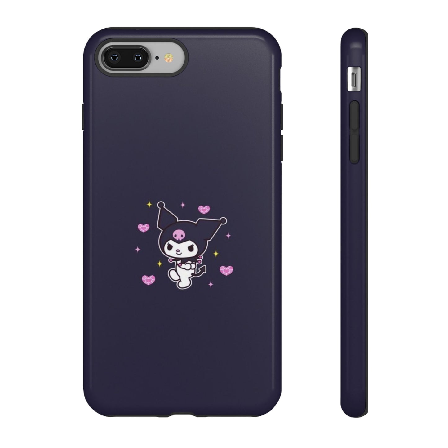 Navy Kuromi Hearts Phone Case