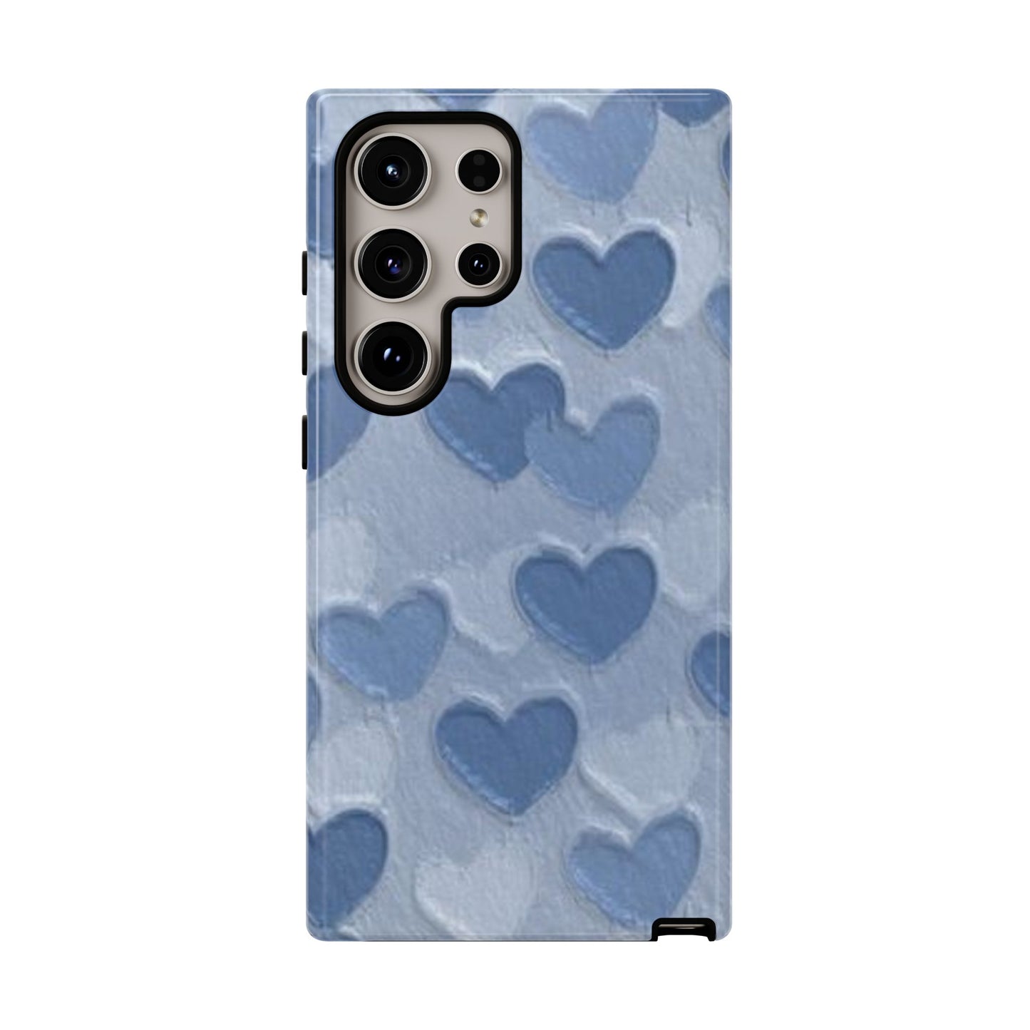 Blue Heart Chalk Wall Phone Case