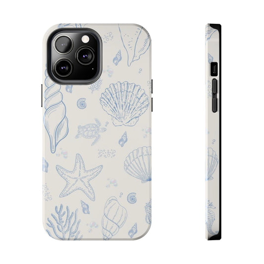 Blue Coastal Coral iPhone Case