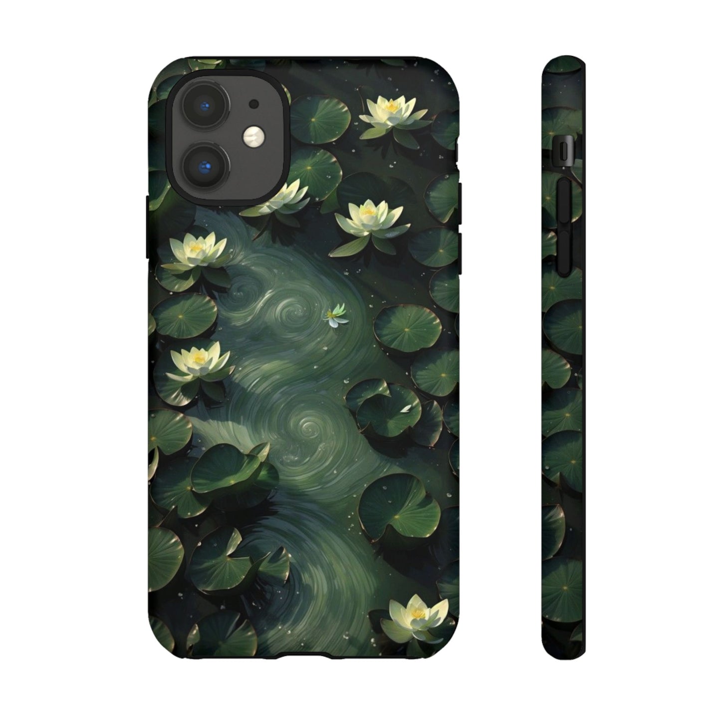 Lilypad Swirls iPhone Case