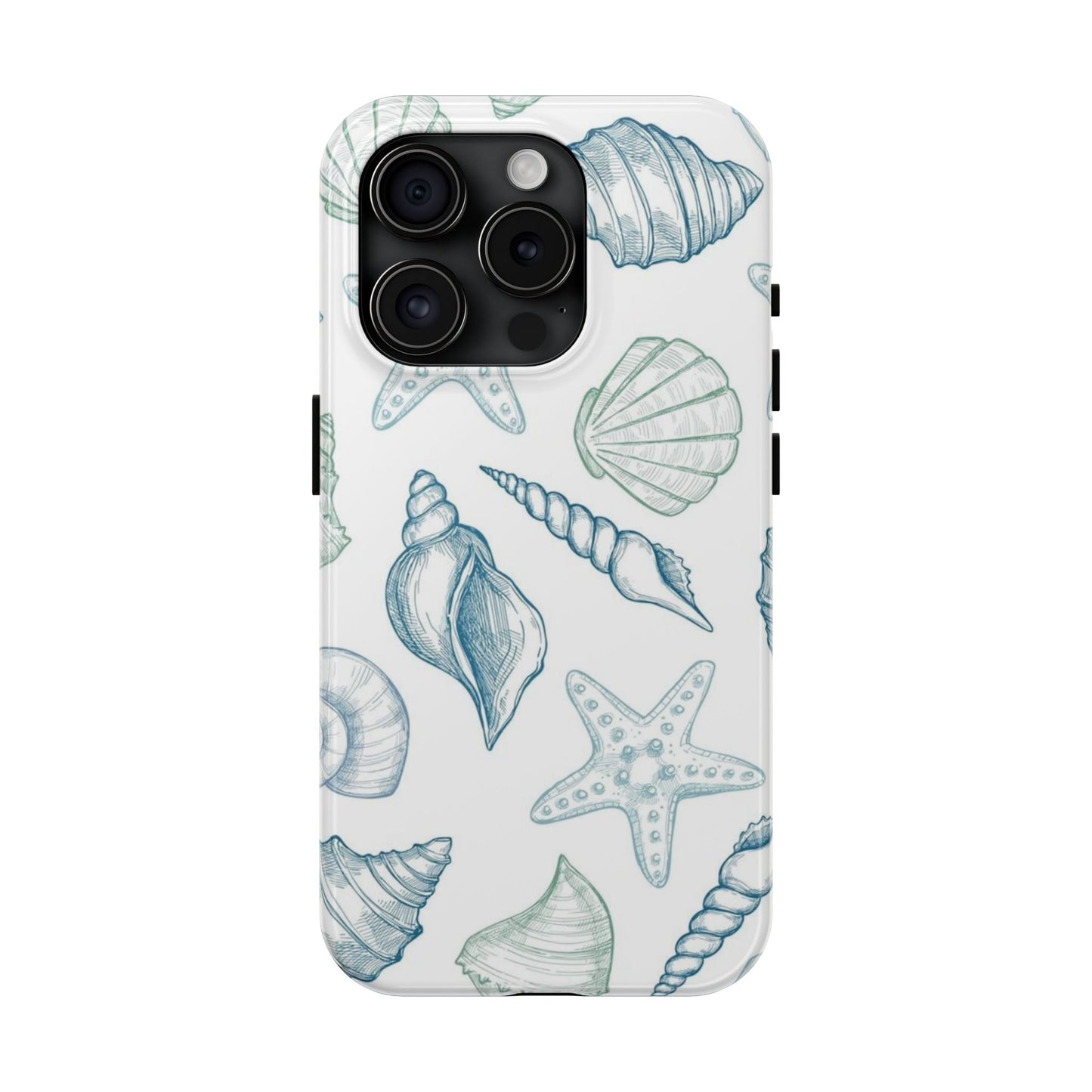 Blue Coastal Coral iPhone Case