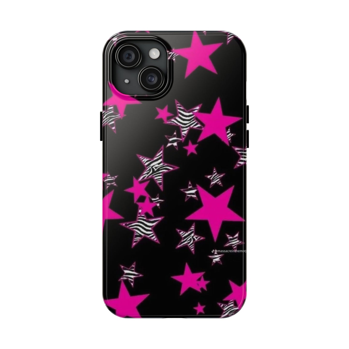 Pink & Zebra Stars iPhone Case