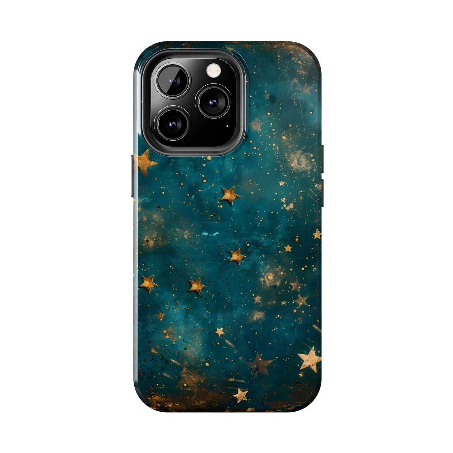 Golden Celestial Stars iPhone Case