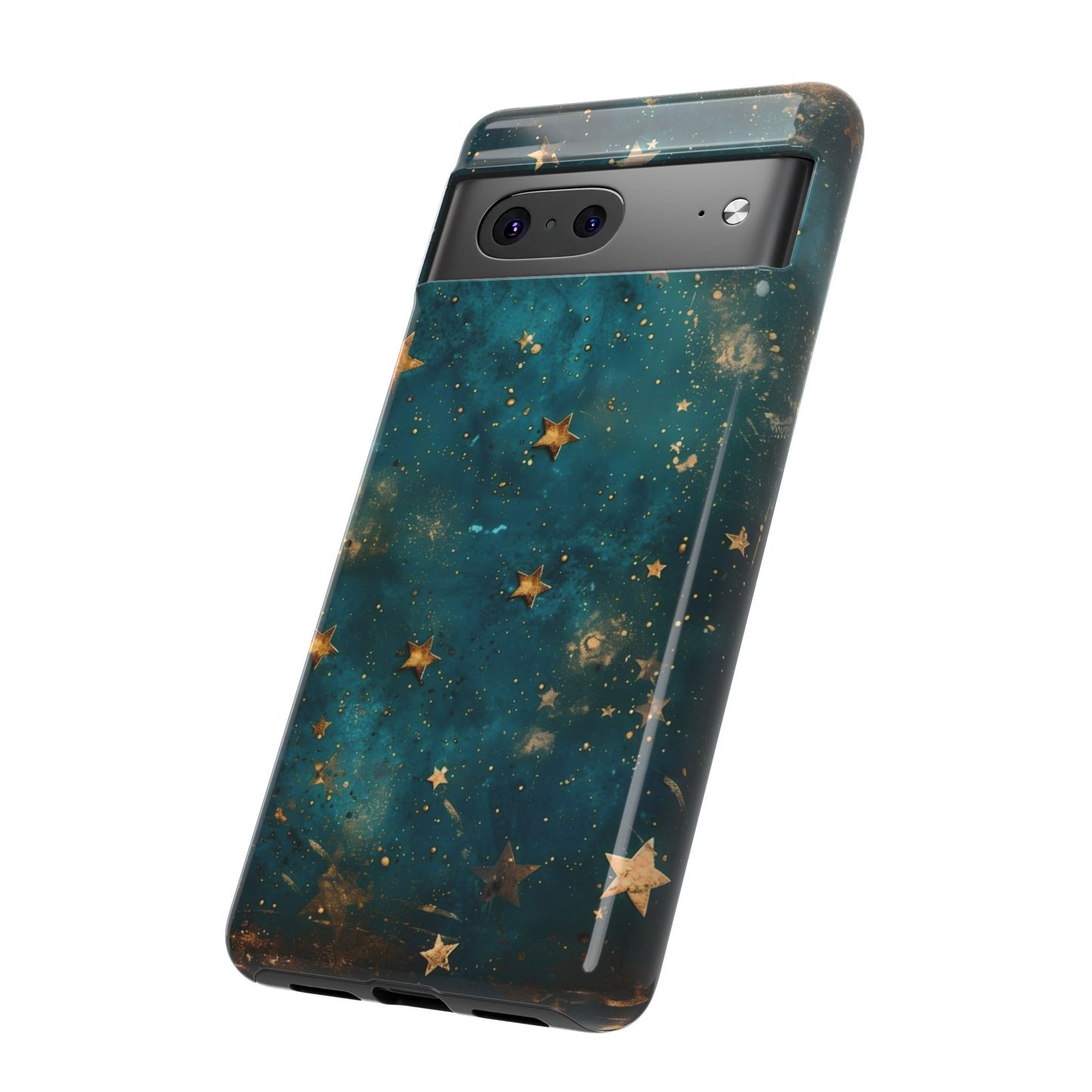 Celestial Gold Stars iPhone Case