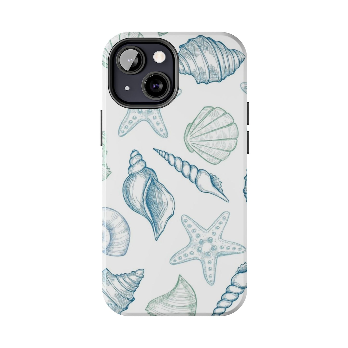 Blue Coastal Coral iPhone Case