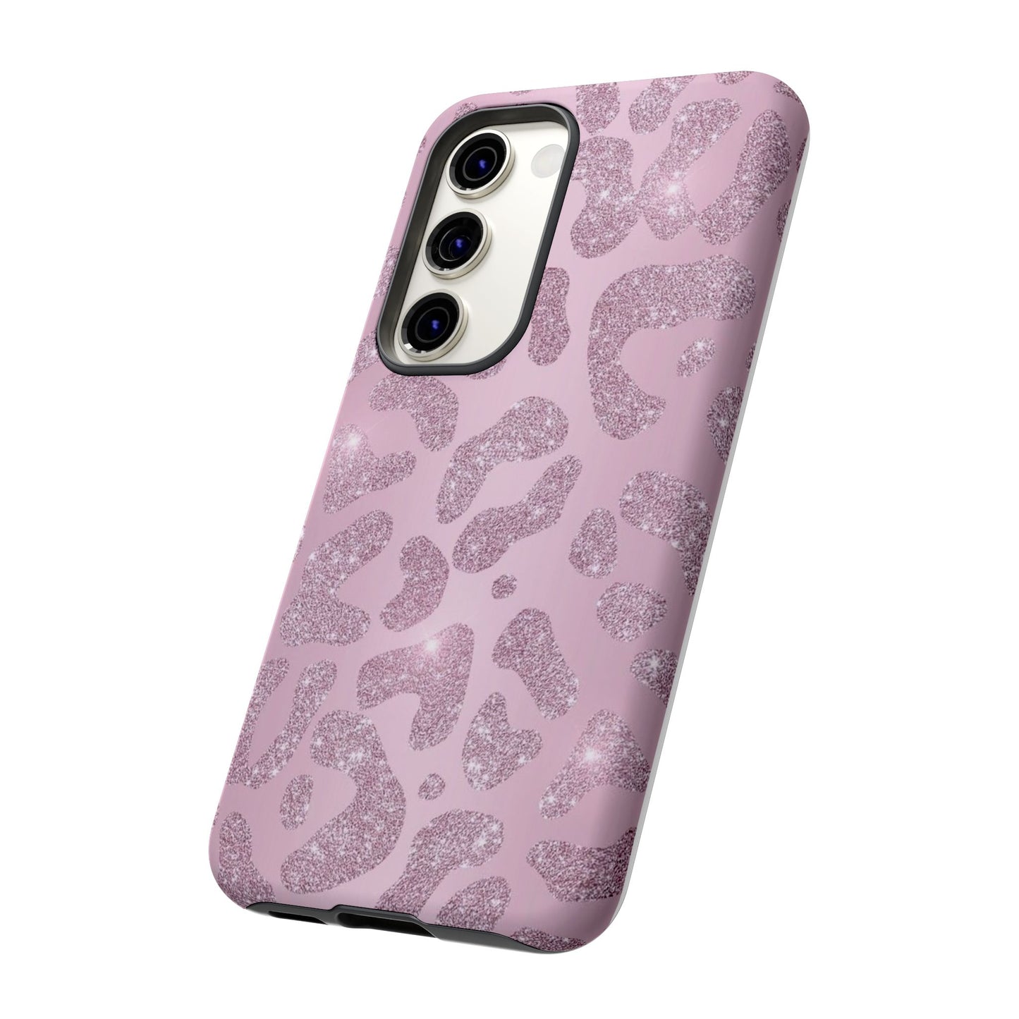 Pink Glitter Cheetah iPhone Case