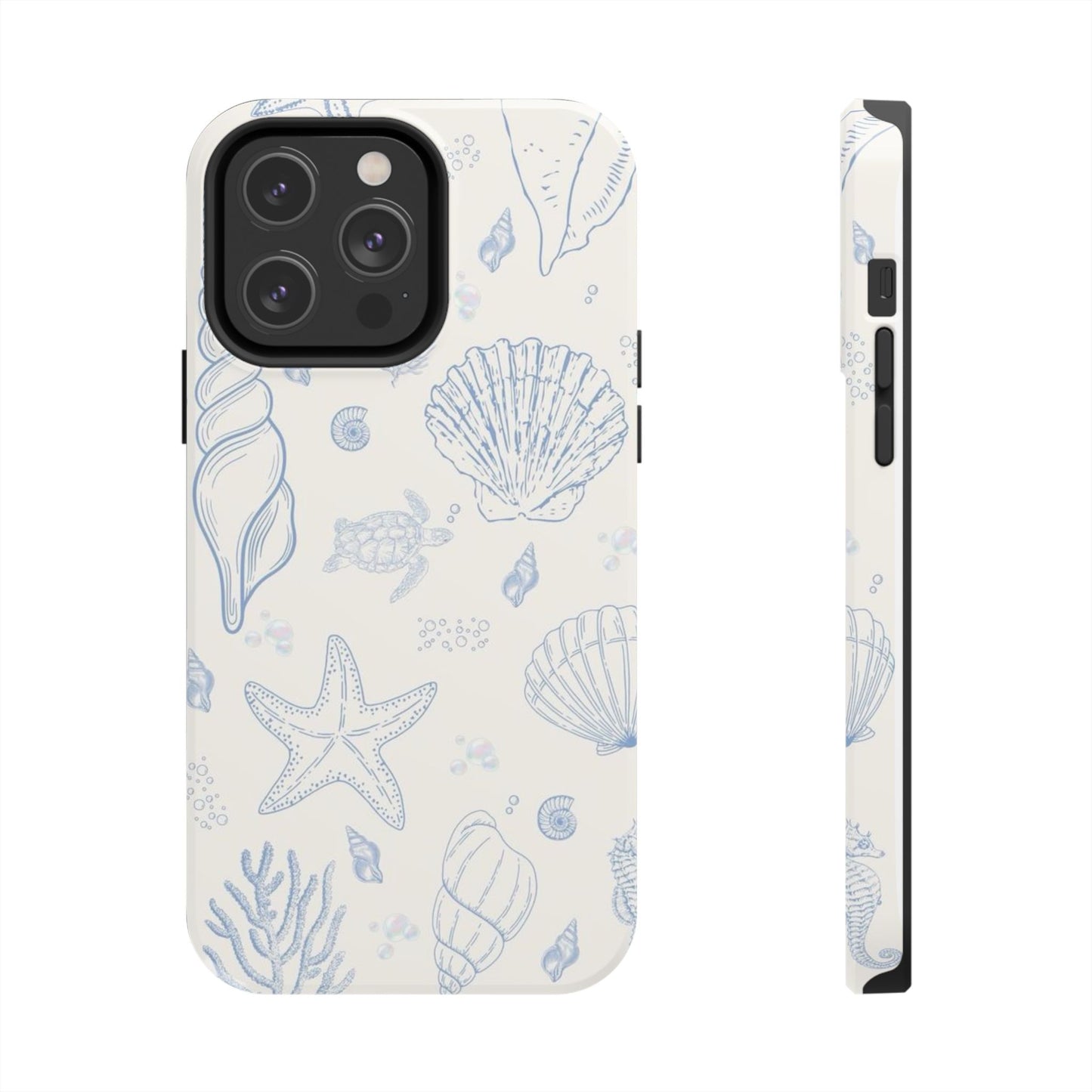 Blue Coastal Coral iPhone Case