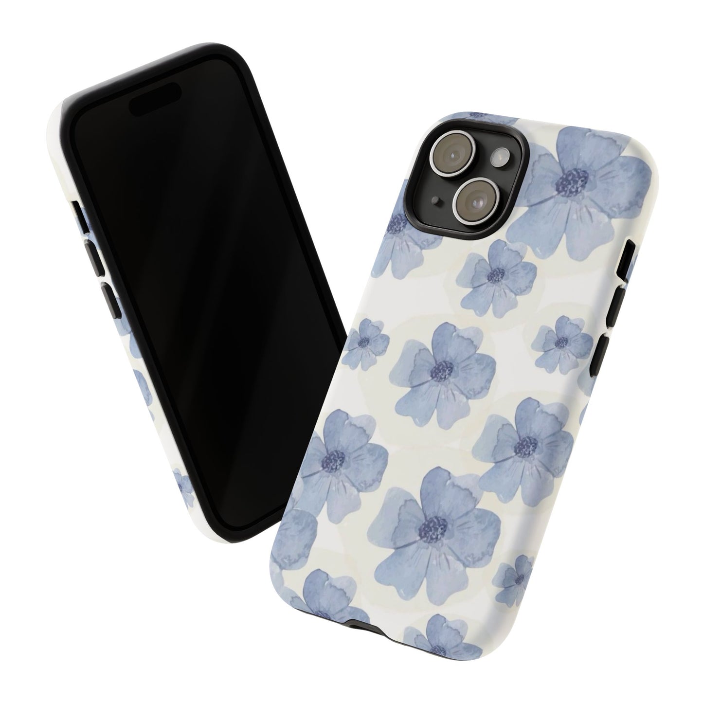 Blue Watercolor Flower iPhone Case