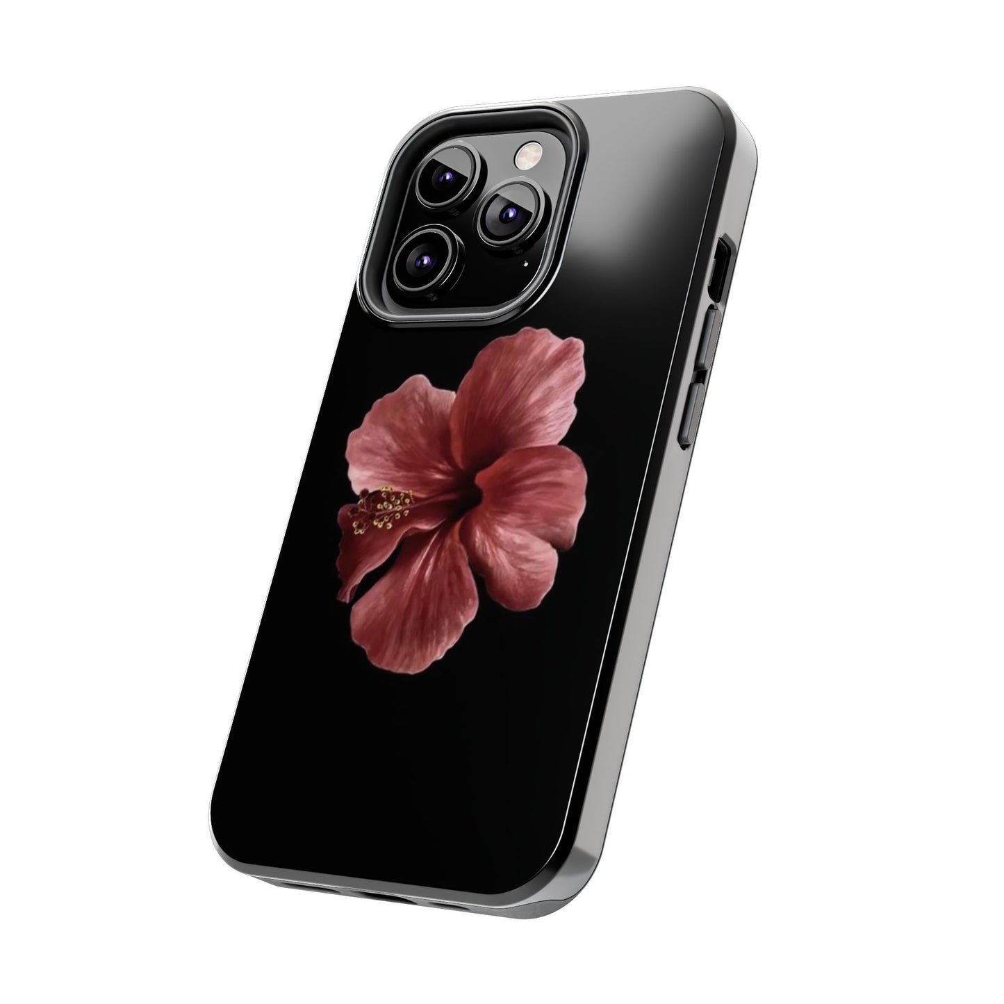 3D Hibiscus iPhone Case