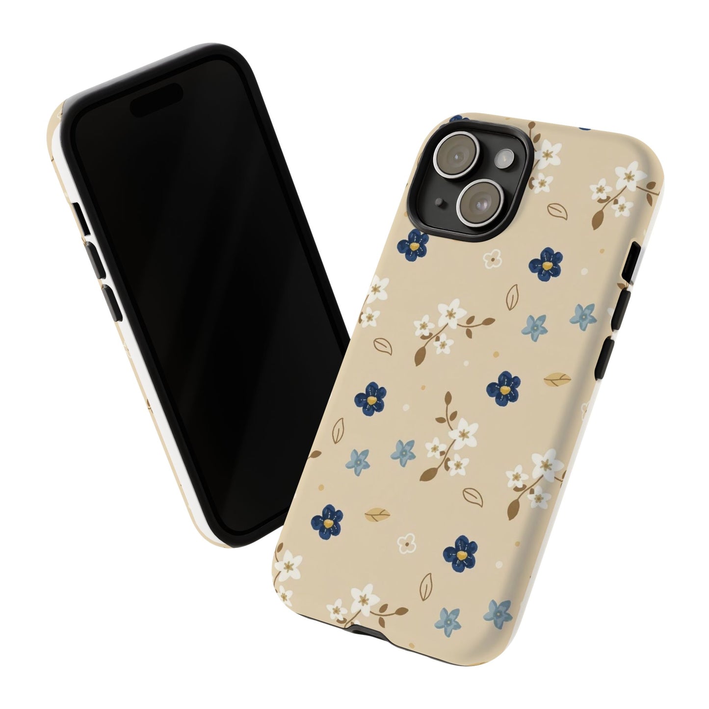 Navy Daisy Phone Case