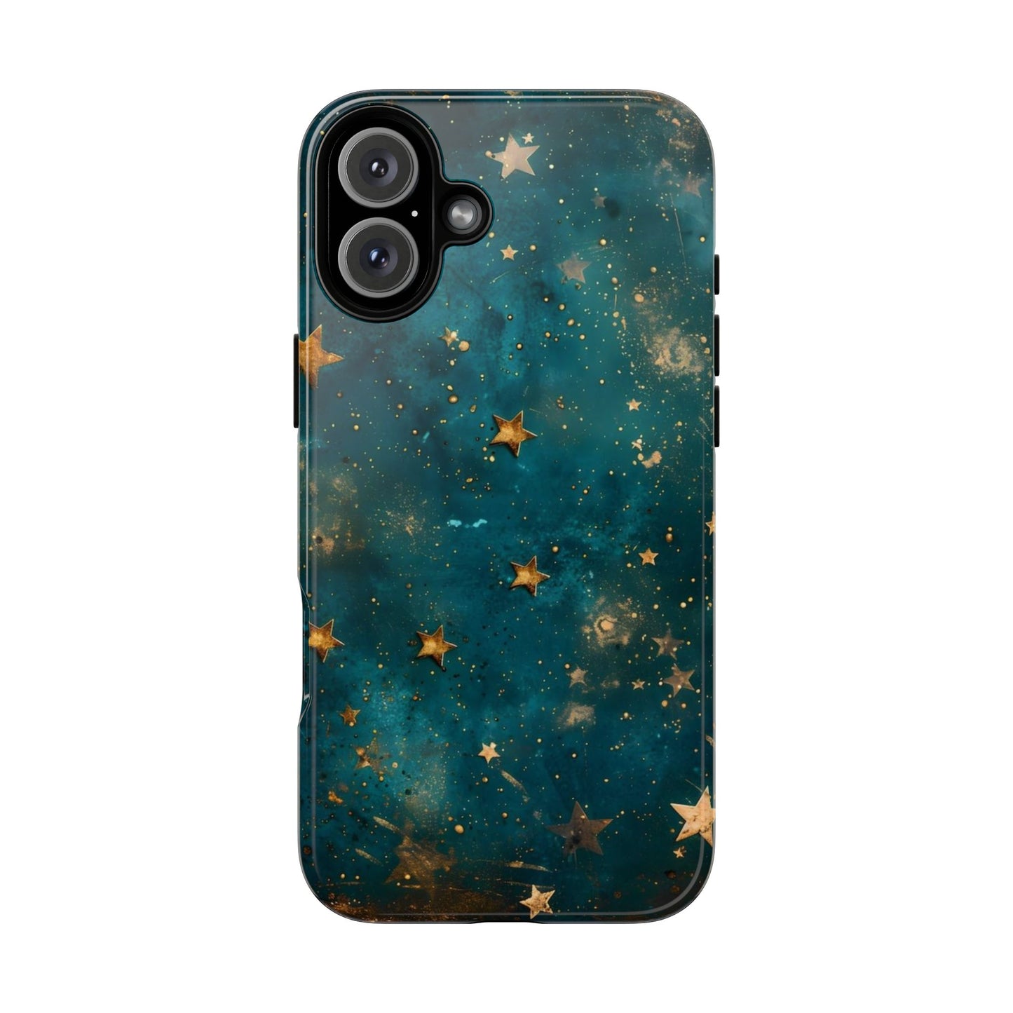 Celestial Gold Stars iPhone Case