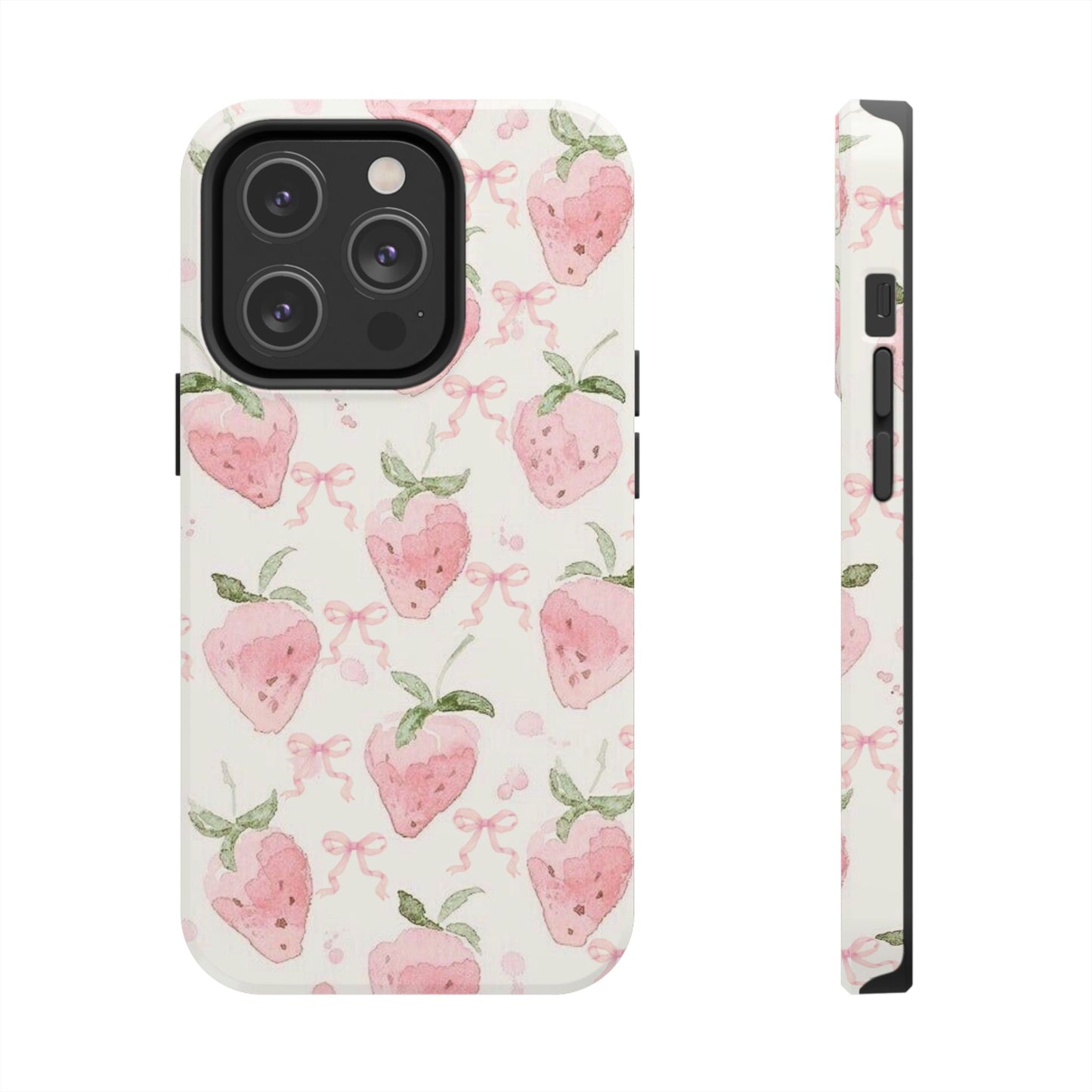 Strawberry Bows iPhone Case